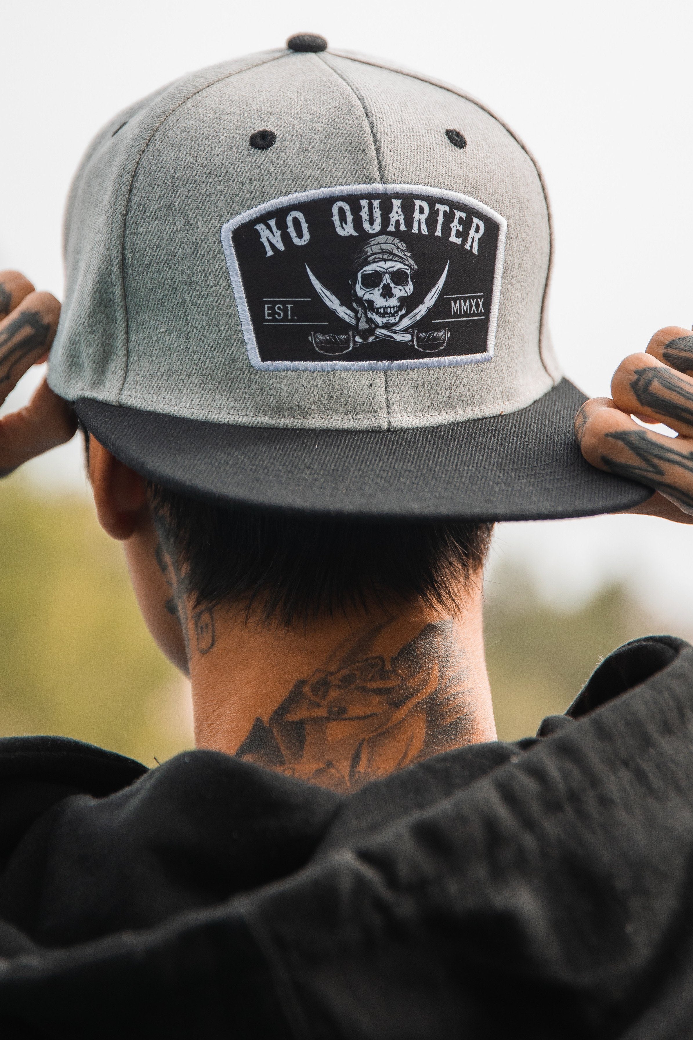 No Quarter Gray Snapback