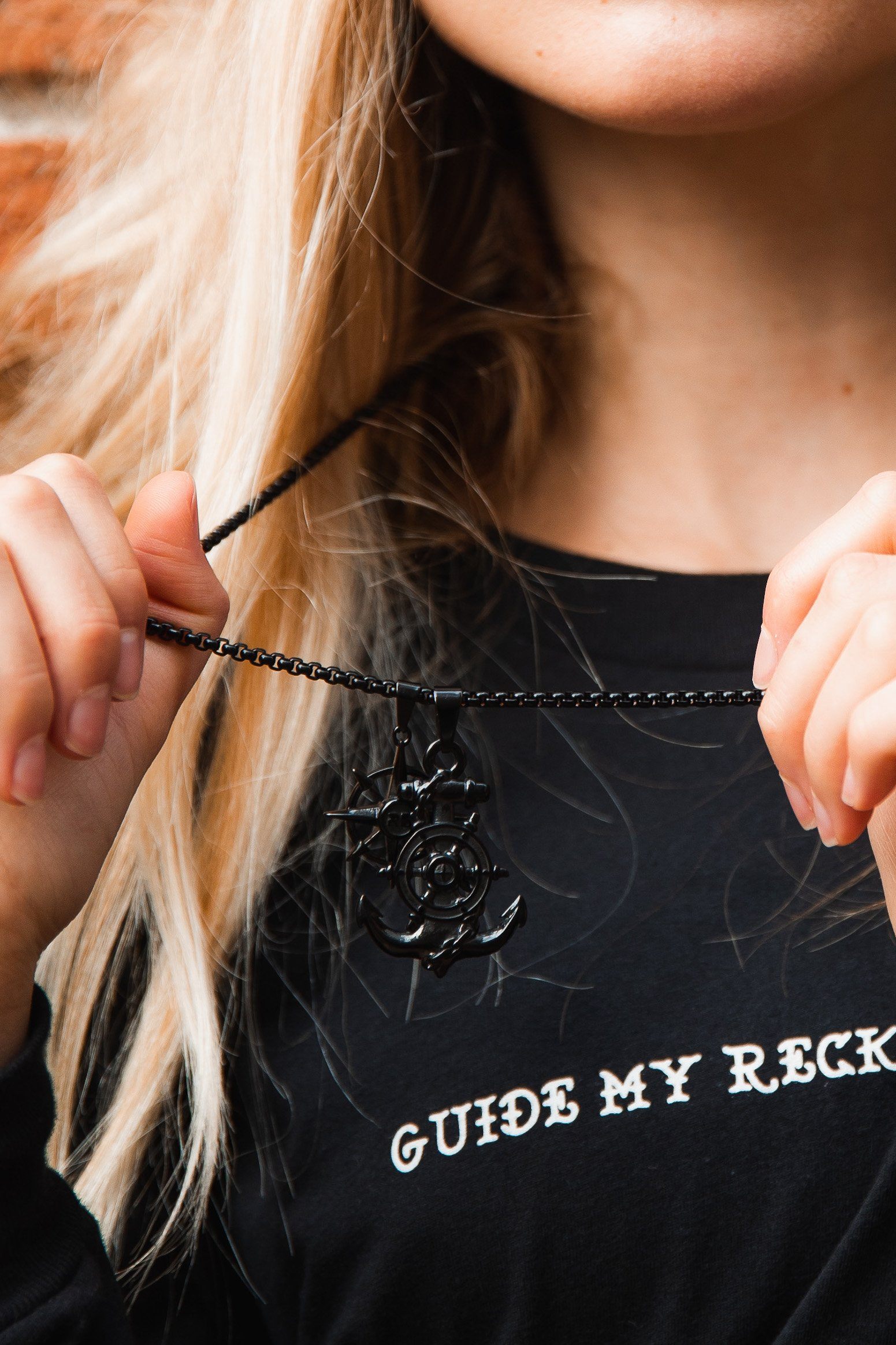 Blackout Anchors Aweigh Necklace