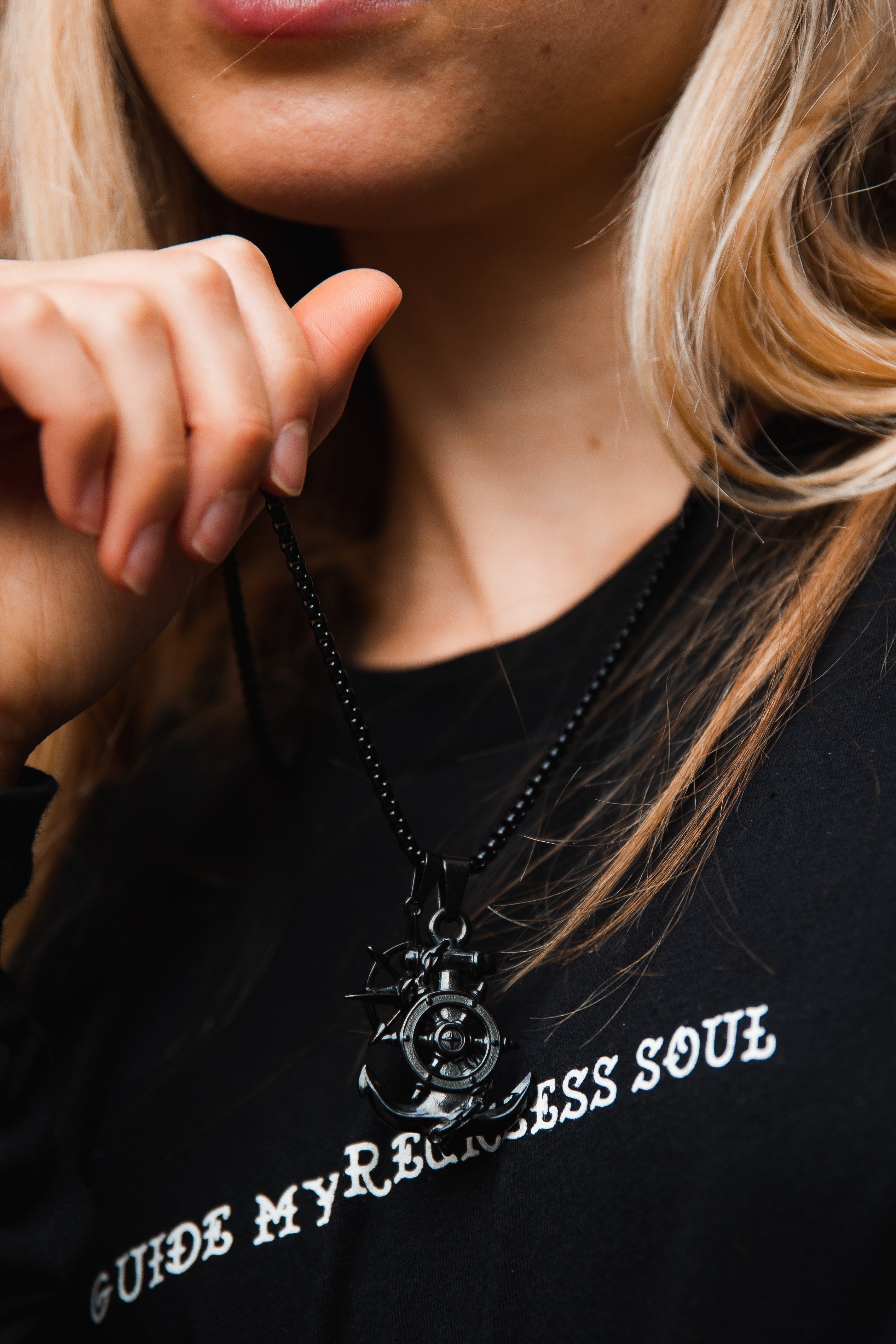 Blackout Anchors Aweigh Necklace