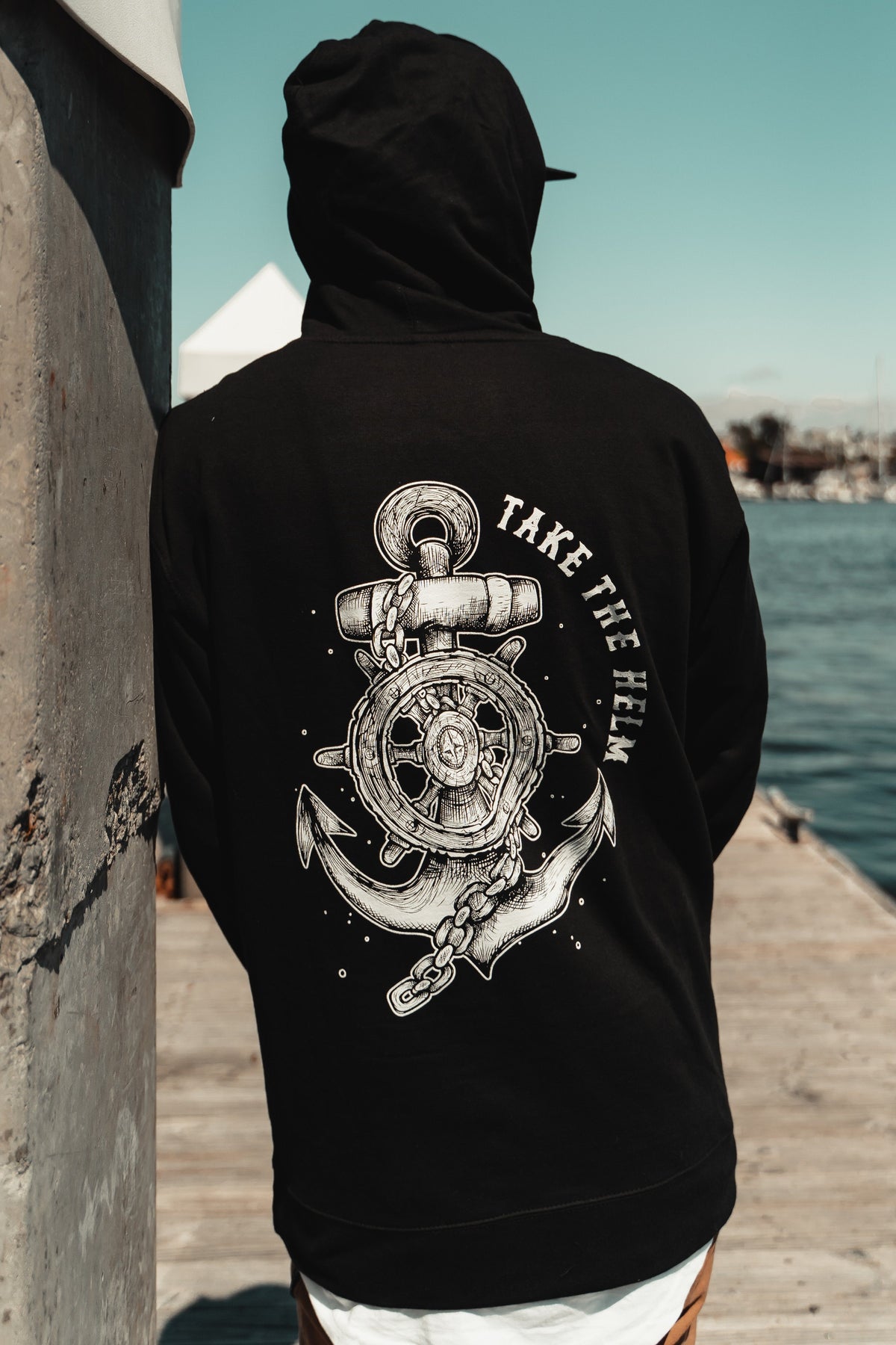 Take The Helm 黑色连帽衫