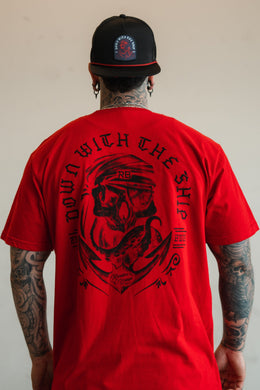 Ship Wreck Red T-Shirt
