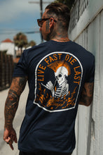 Load image into Gallery viewer, Live Fast Navy T-Shirt