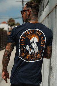 Live Fast Navy T-Shirt