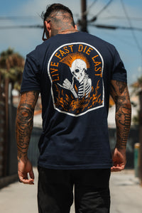 Live Fast Navy T-Shirt