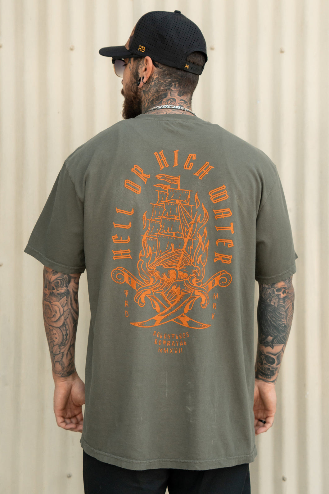 Hell or High Water Premium Olive T-Shirt