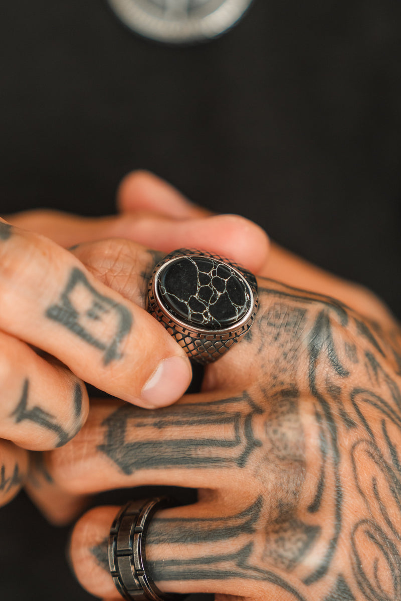 Black Storm Ring- Stainless Steel Ring – Relentless Betrayal