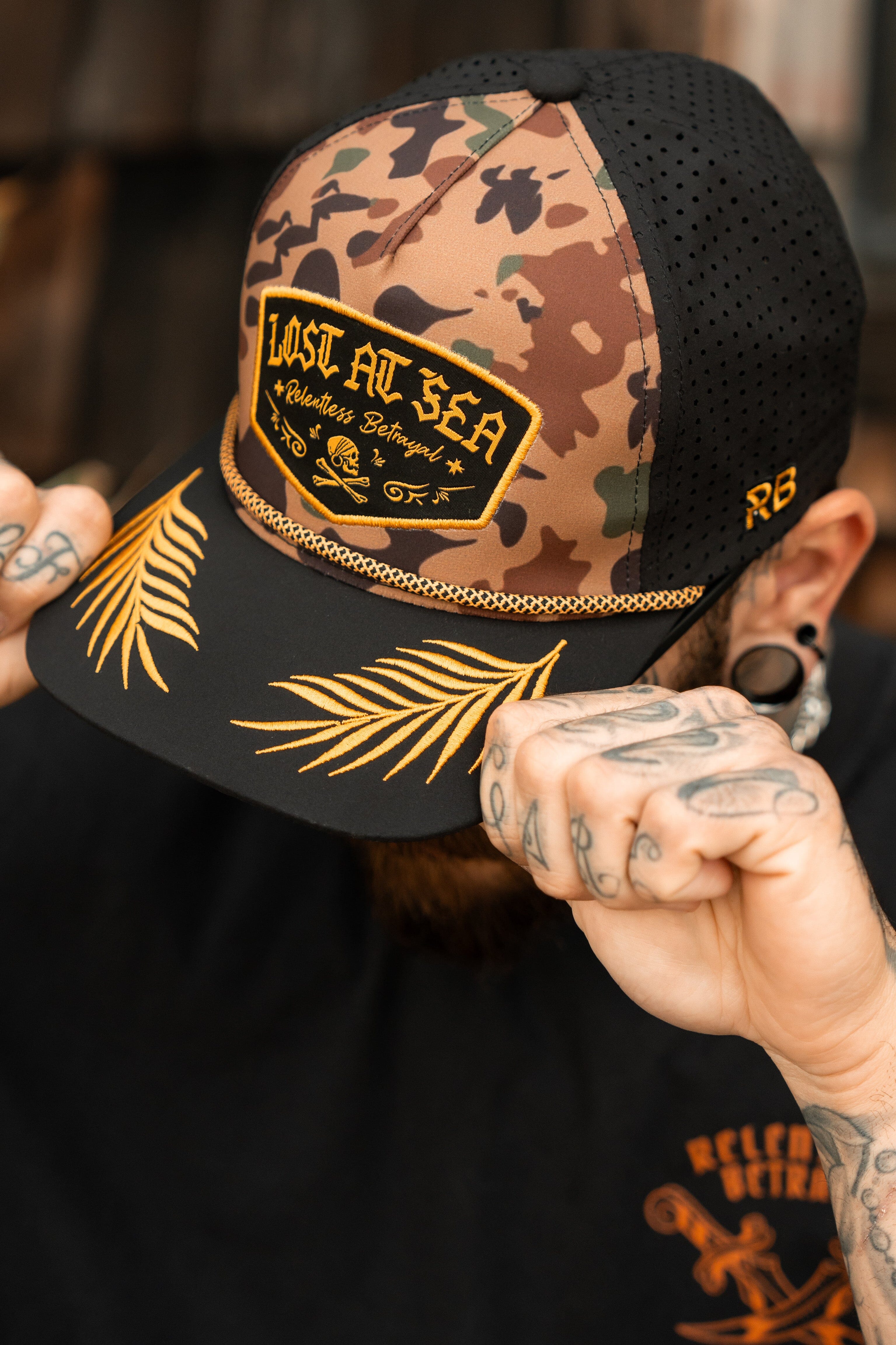 Lost At Sea Frog Camo Snapback