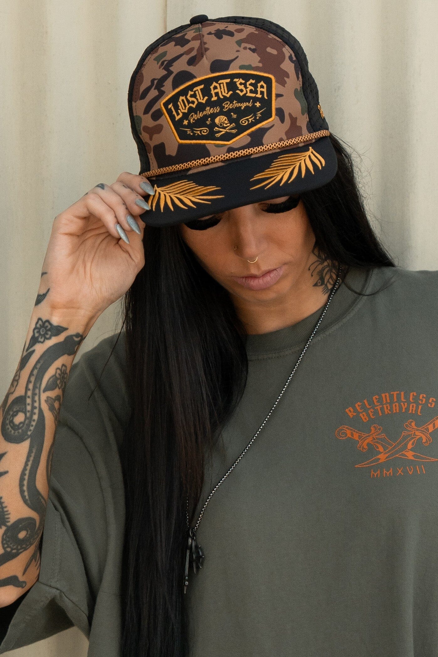 Lost At Sea Frog Camo Snapback