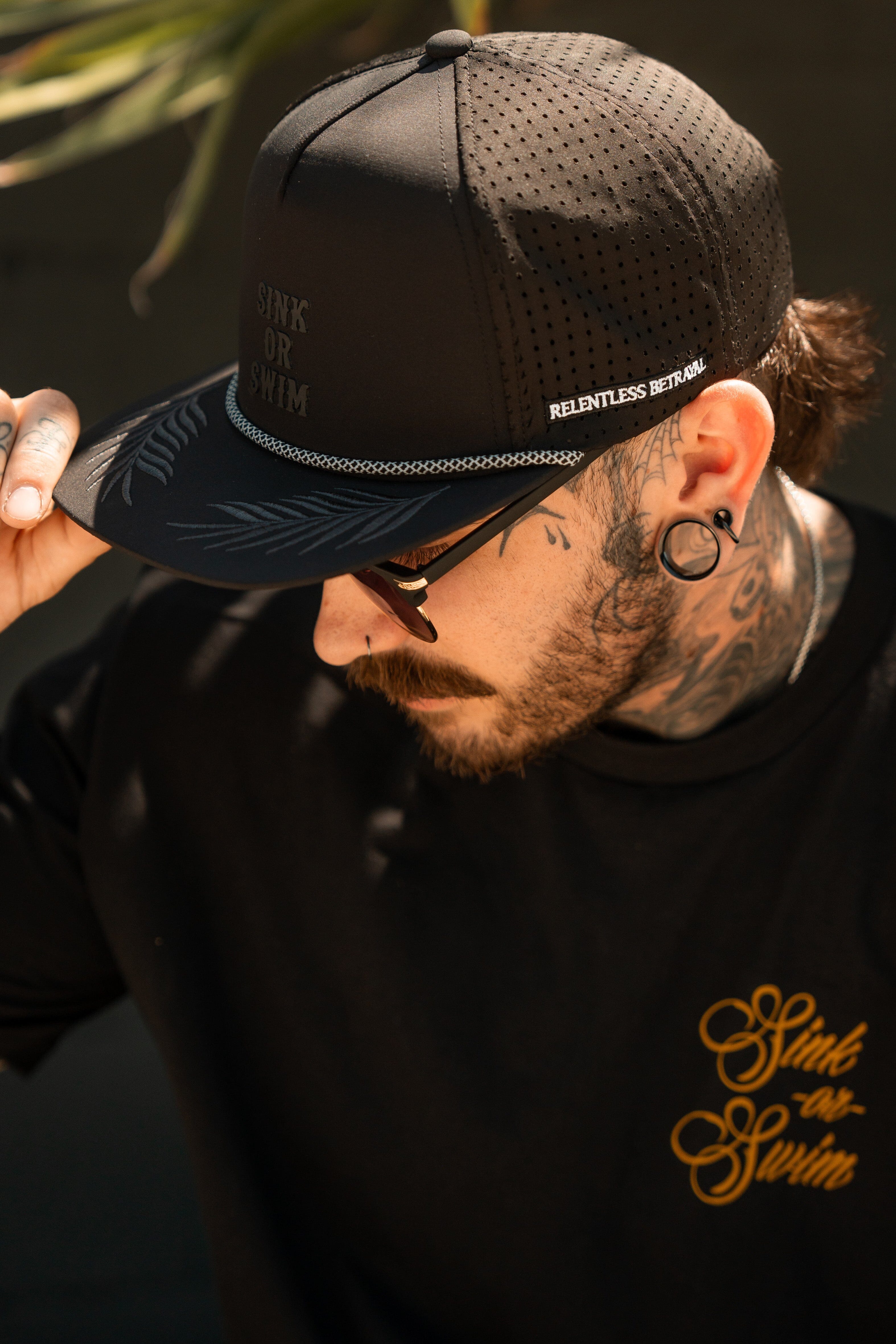 Sink Or Swim BLACKOUT PVC Snapback