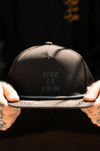 Load image into Gallery viewer, Sink Or Swim BLACKOUT PVC Snapback