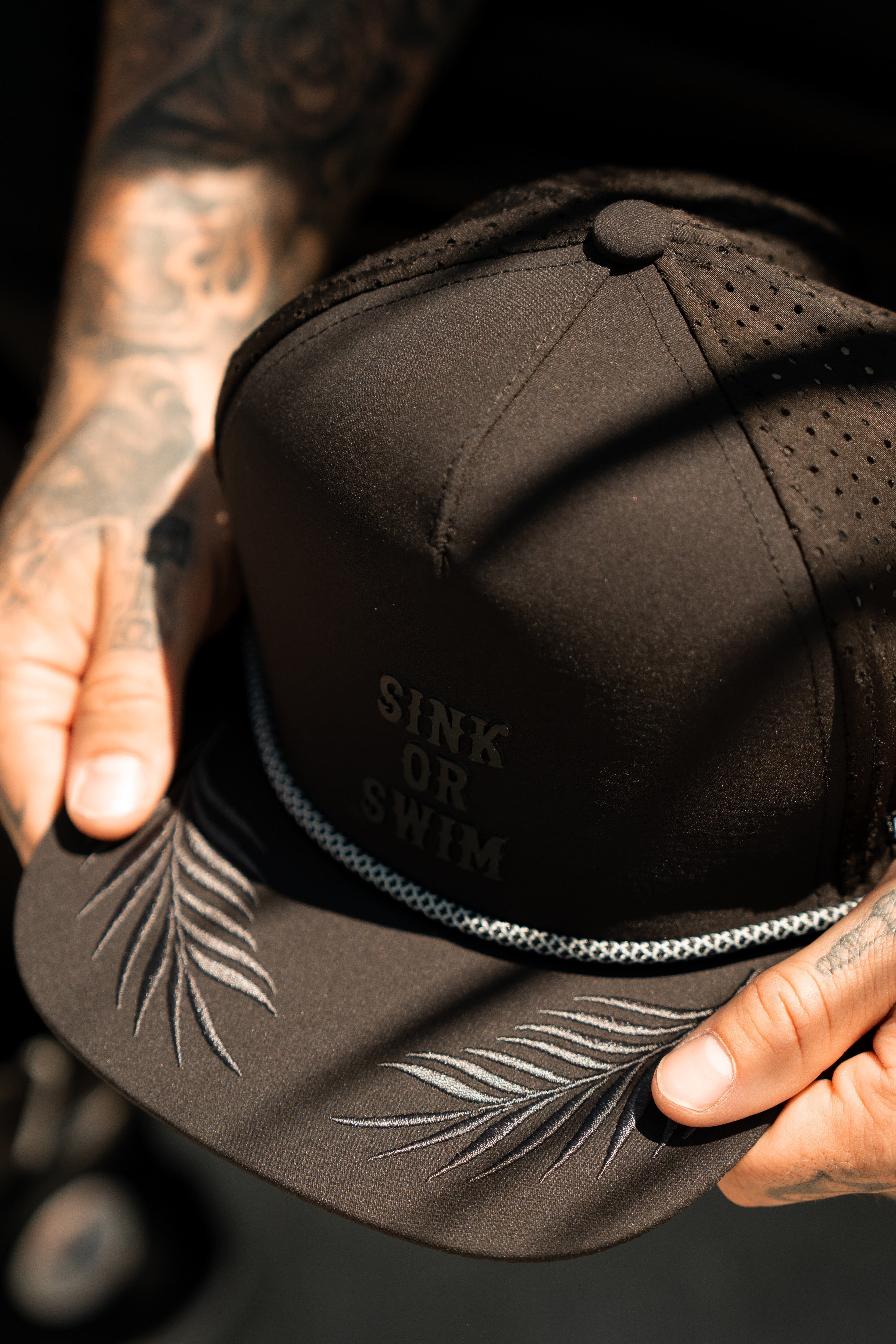 Sink Or Swim BLACKOUT PVC Snapback