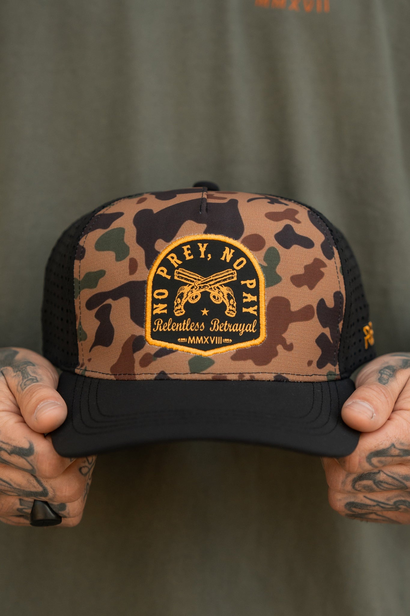 Curved Brim For Camo Hat - Nautical Design – Relentless Betrayal