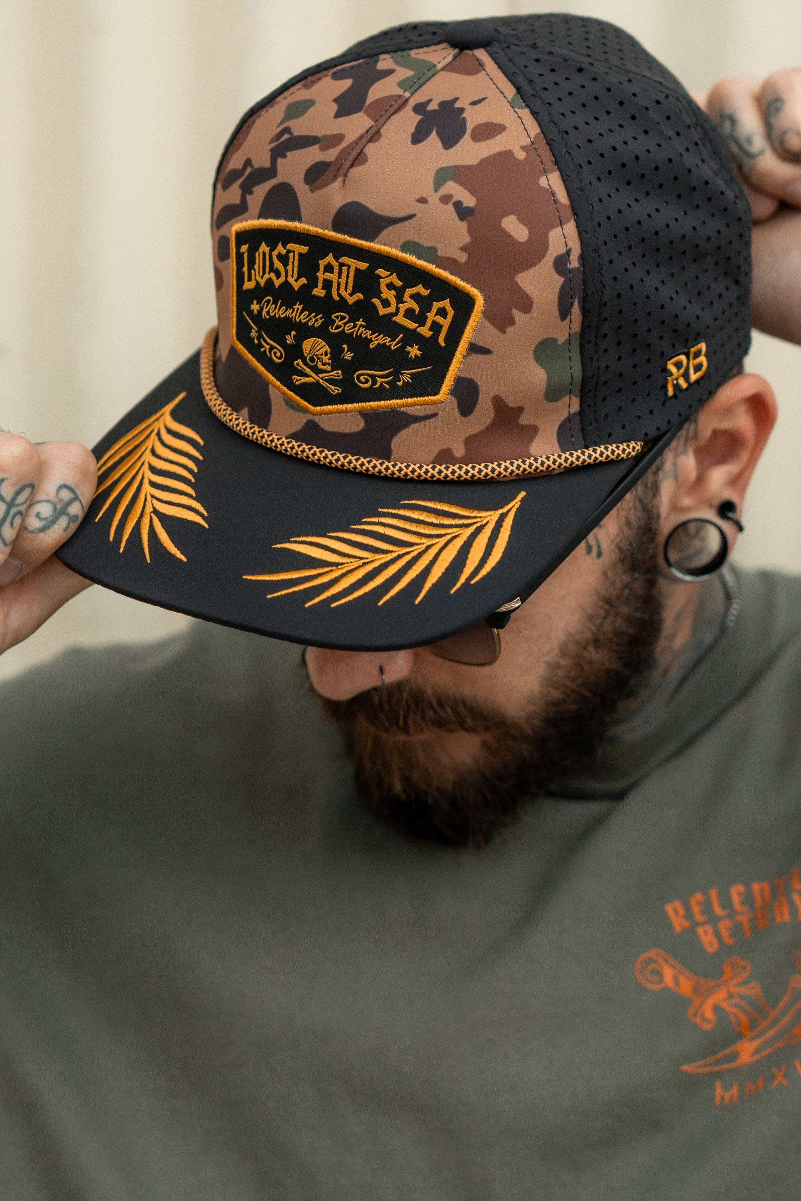 Lost At Sea Frog Camo Snapback