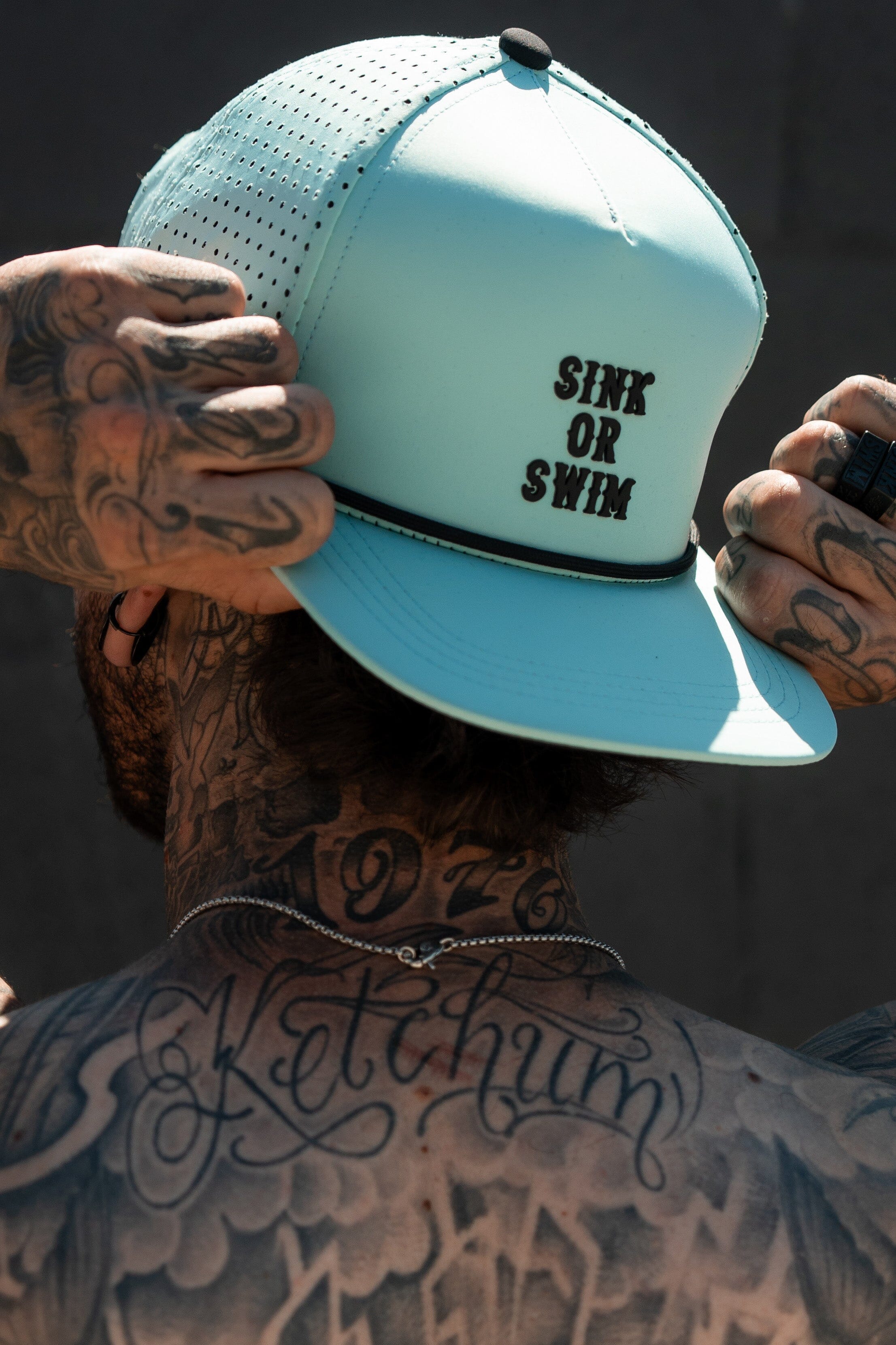 Sink Or Swim Sea Foam PVC Snapback
