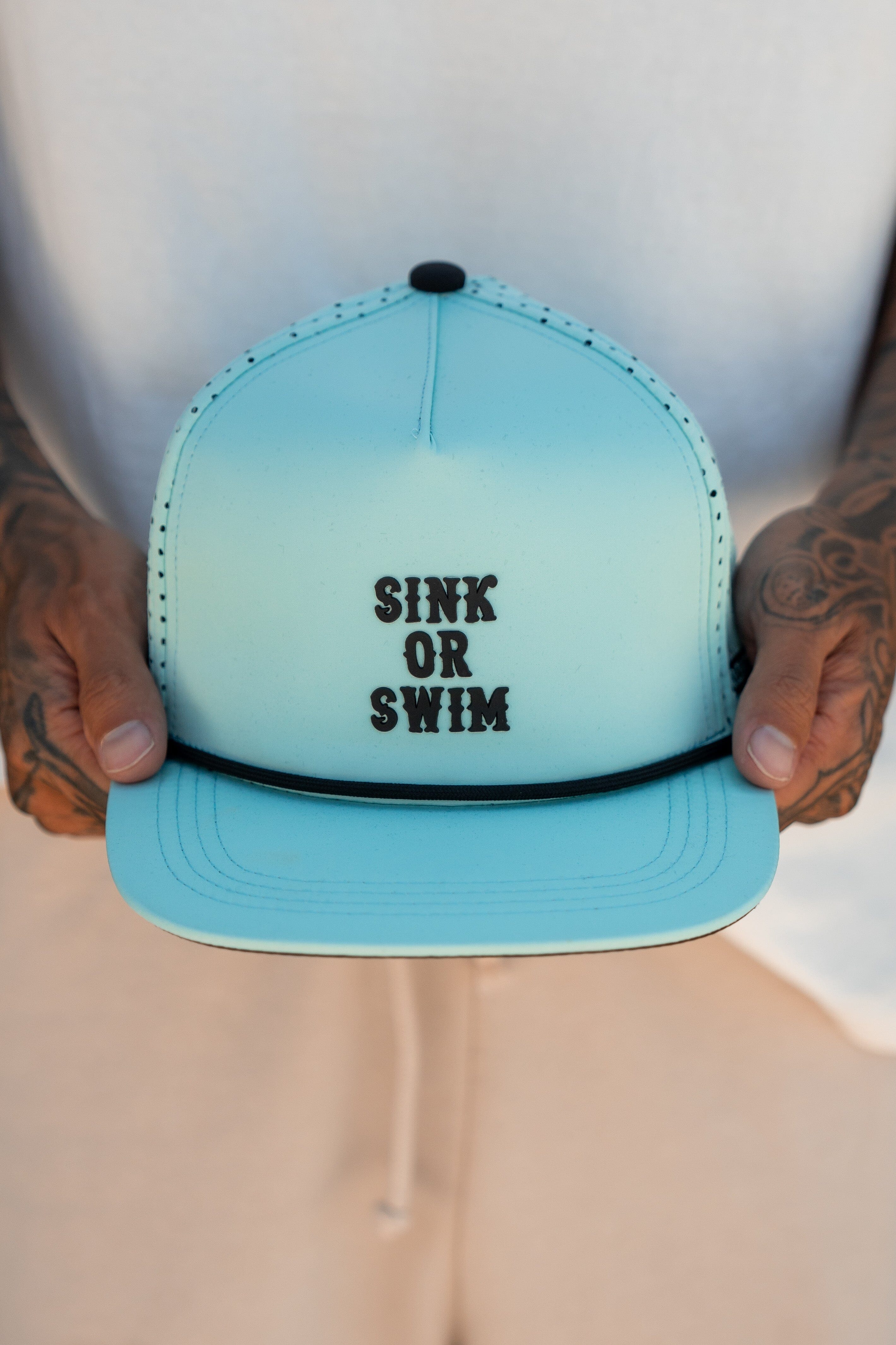 Sink Or Swim Sea Foam PVC Snapback