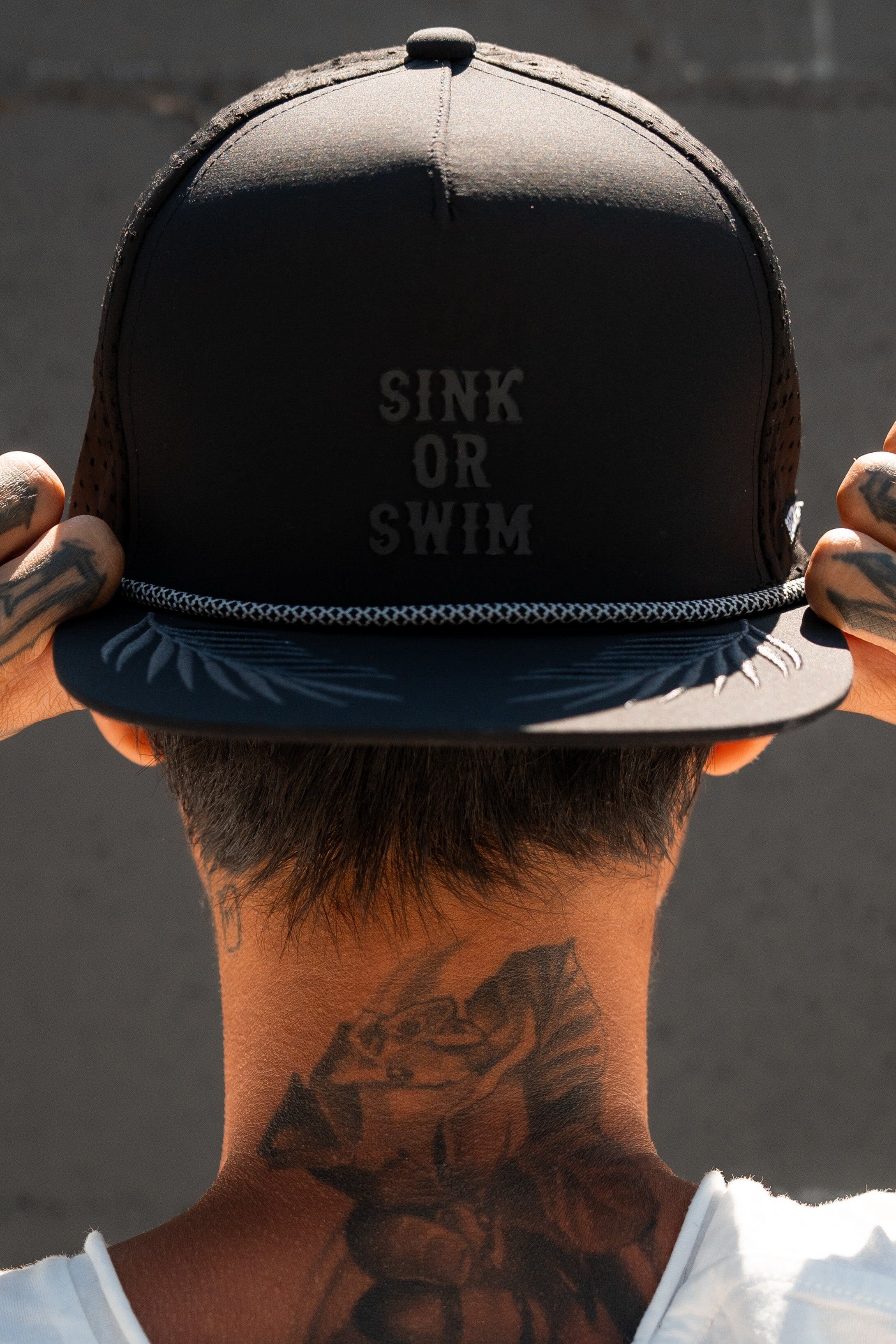 Sink Or Swim BLACKOUT PVC Snapback