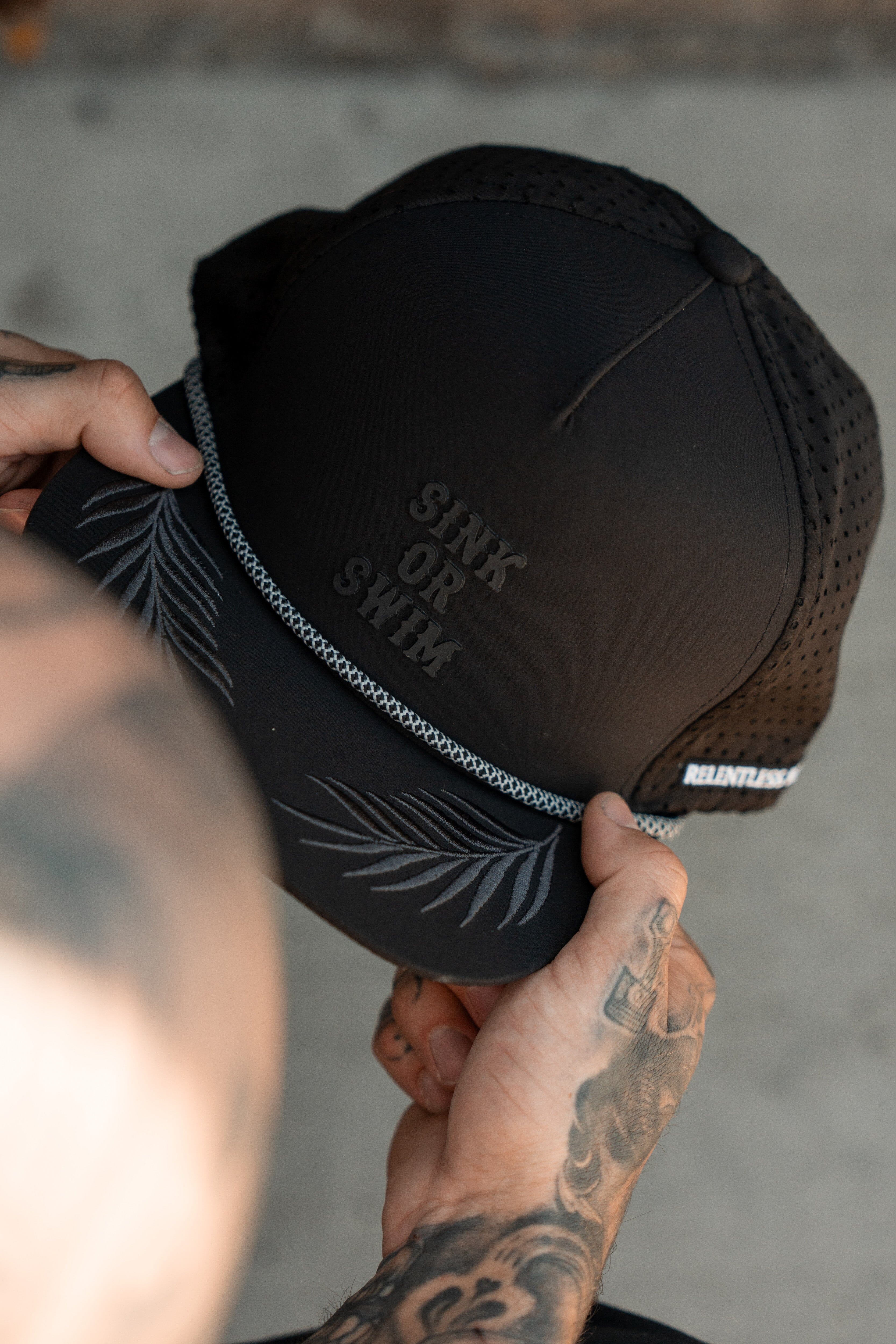 Sink Or Swim BLACKOUT PVC Snapback