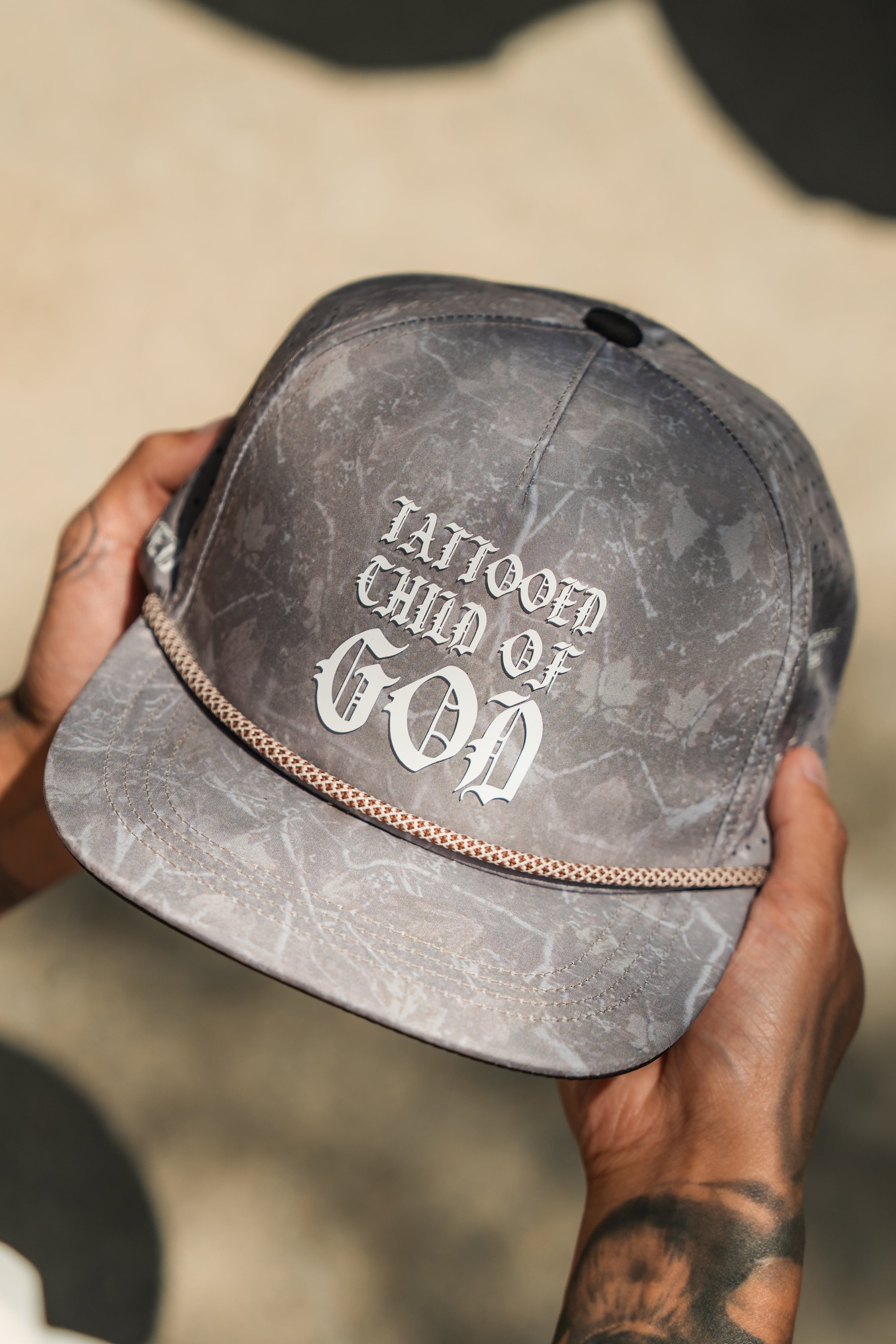 Tattooed Child of God Deadwood Camo PVC Snapback
