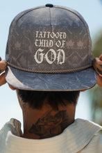 Load image into Gallery viewer, Tattooed Child of God Deadwood Camo PVC Snapback