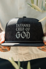 Load image into Gallery viewer, Tattooed Child of God Mineral Wash PVC Snapback