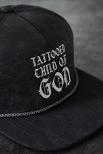 Load image into Gallery viewer, Tattooed Child of God Mineral Wash PVC Snapback