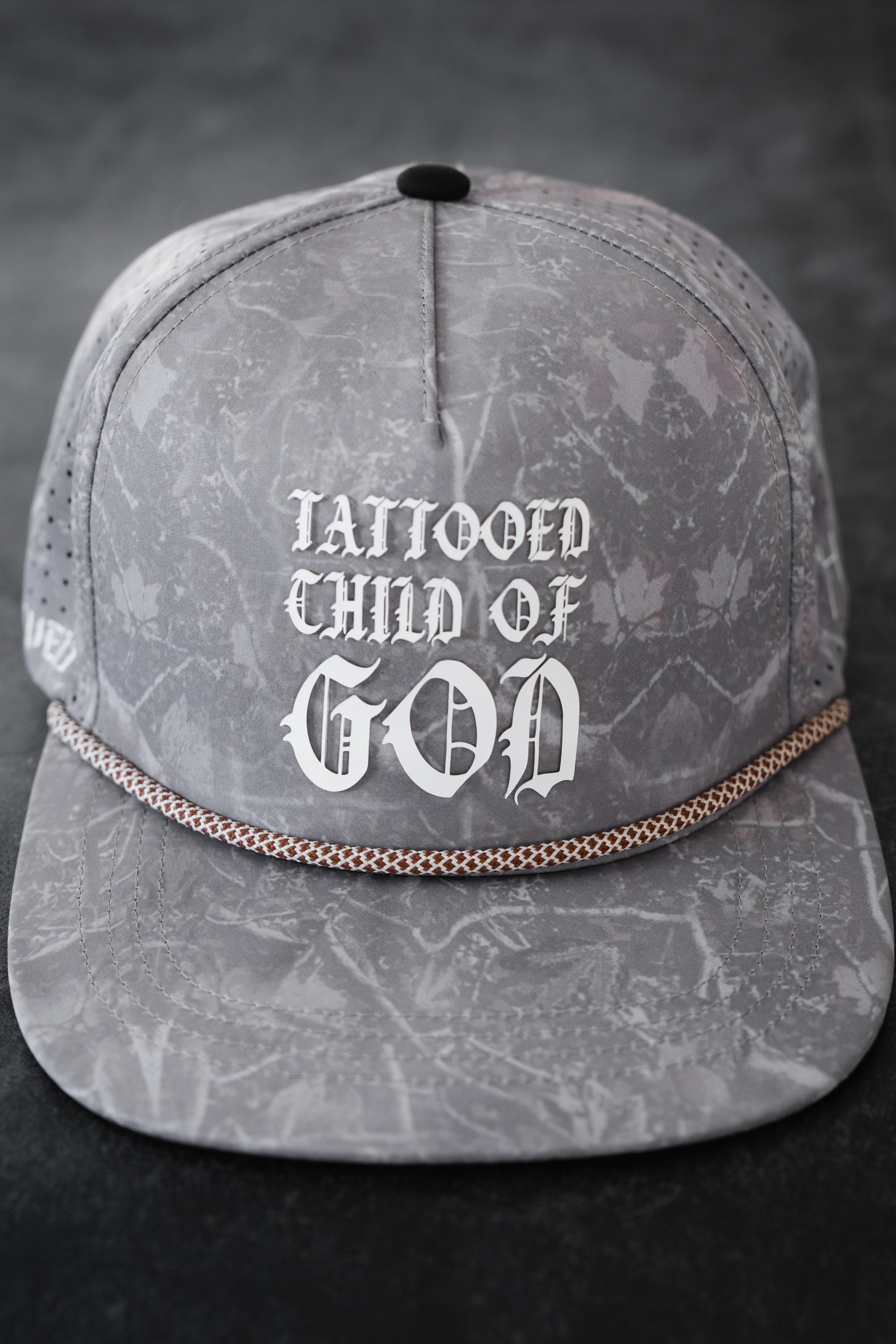 Tattooed Child of God Deadwood Camo PVC Snapback