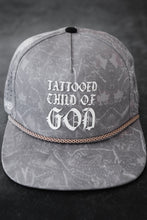 Load image into Gallery viewer, Tattooed Child of God Deadwood Camo PVC Snapback