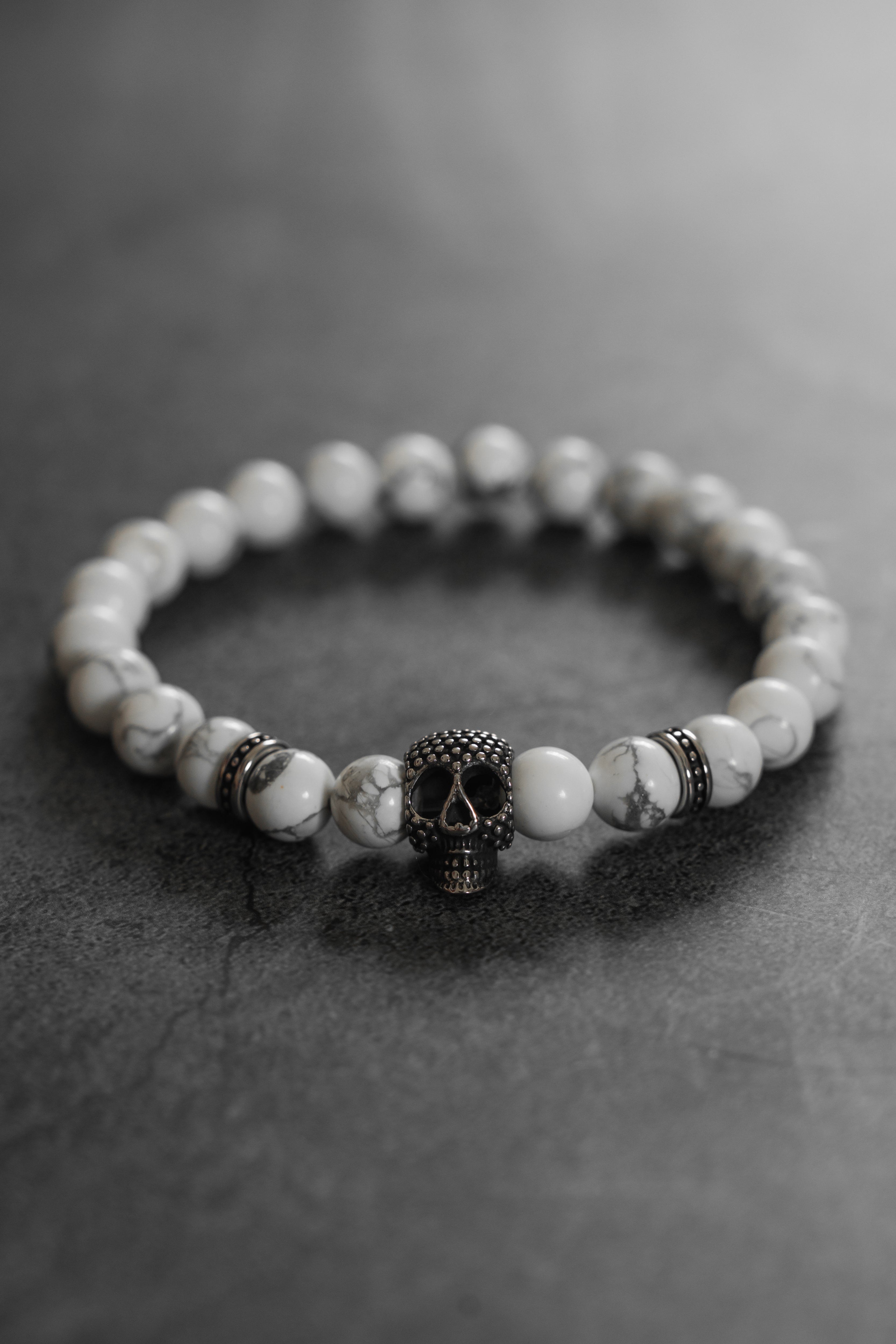 Until Death Storm Cloud Bead Bracelet