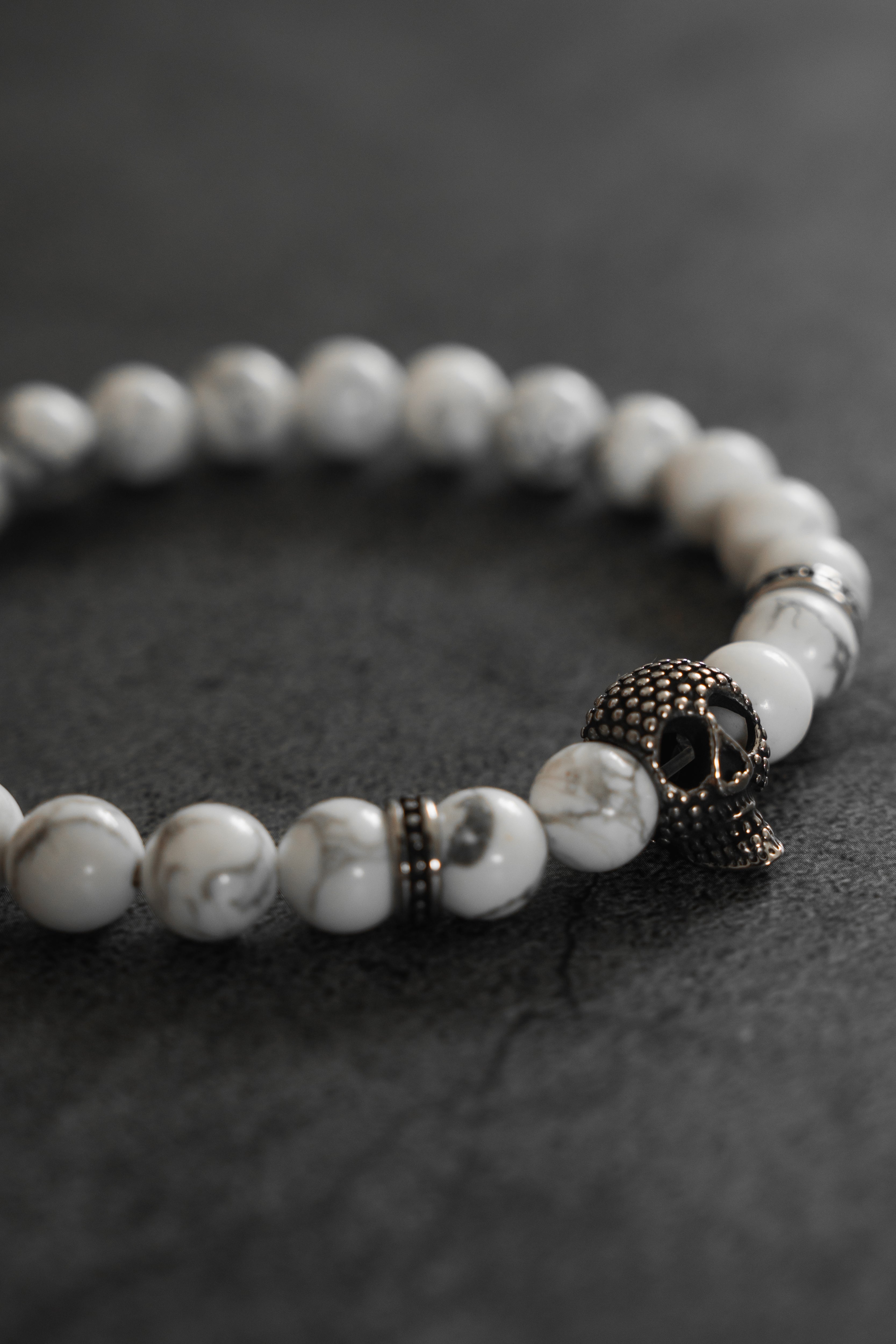 Until Death Storm Cloud Bead Bracelet