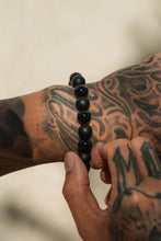 Load image into Gallery viewer, Black Pearl Monarch GOLD Ed. Gemstone Bracelet