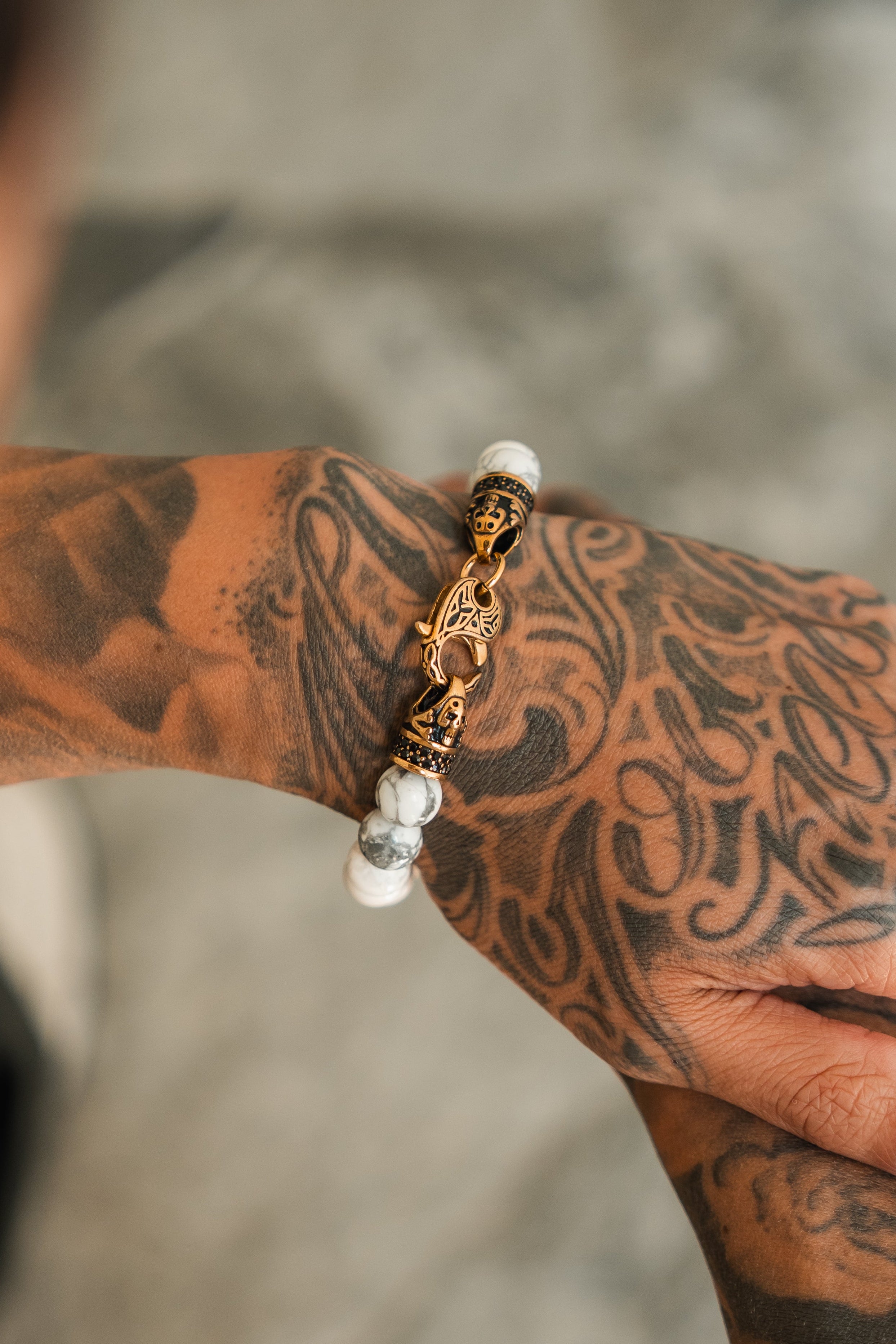 Storm Cloud Gemstone GOLD Ed. Bracelet