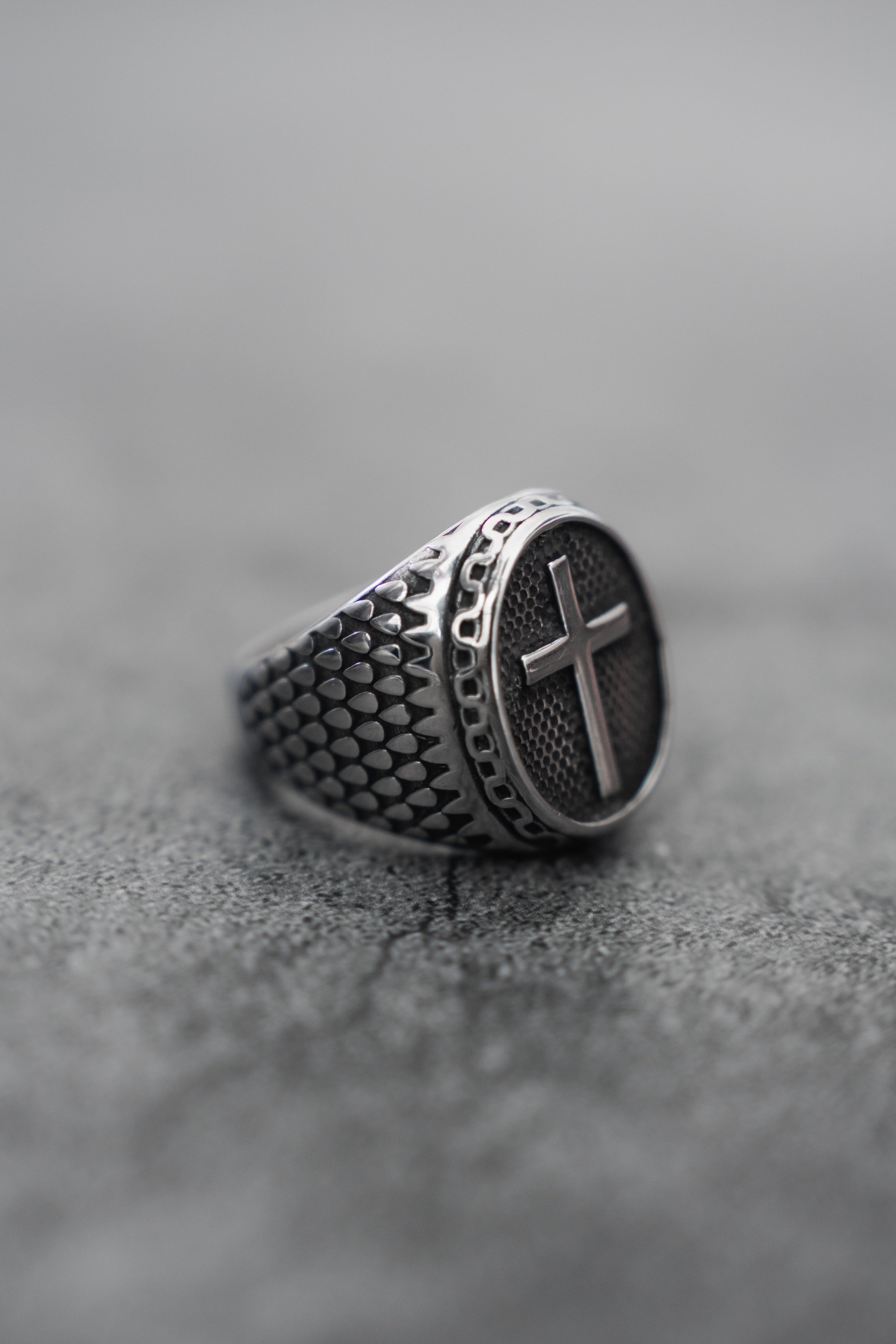 Risen Savior Ring- Silver