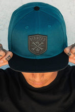 Load image into Gallery viewer, Pirate&#39;s Life Teal Snapback