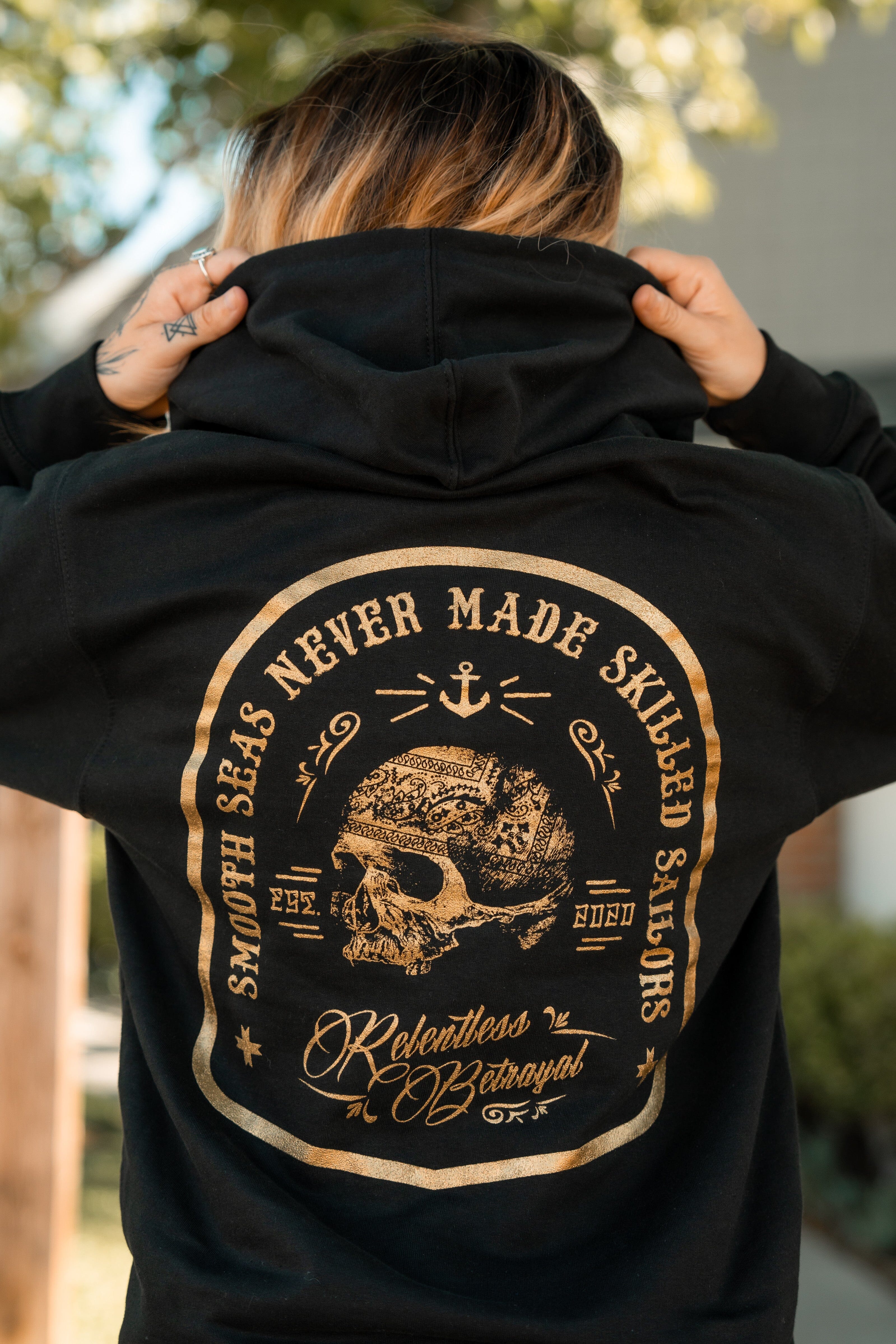 Skilled Sailor Gold Foil Hoodie