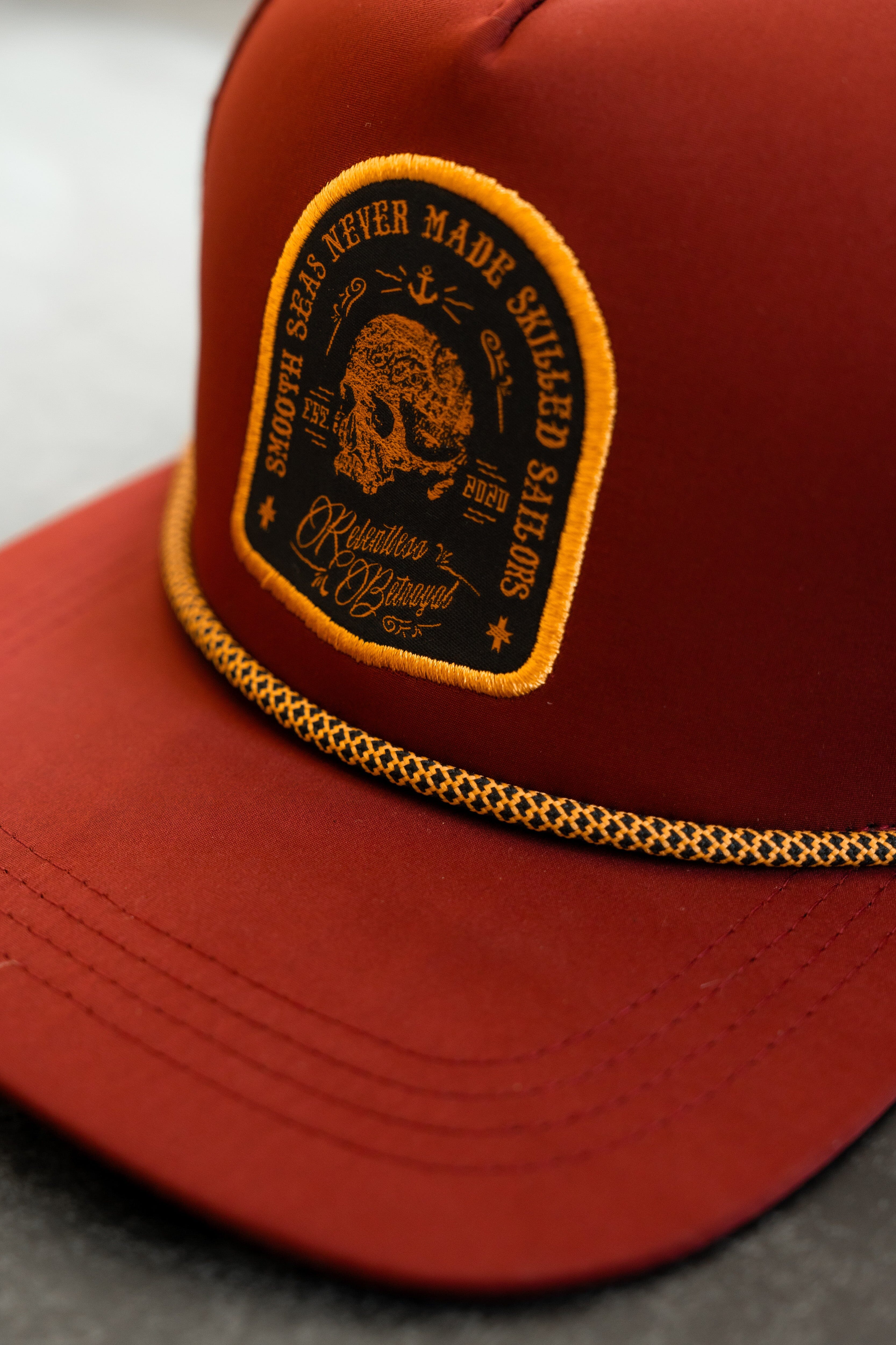 Skilled Sailor Burgundy Snapback