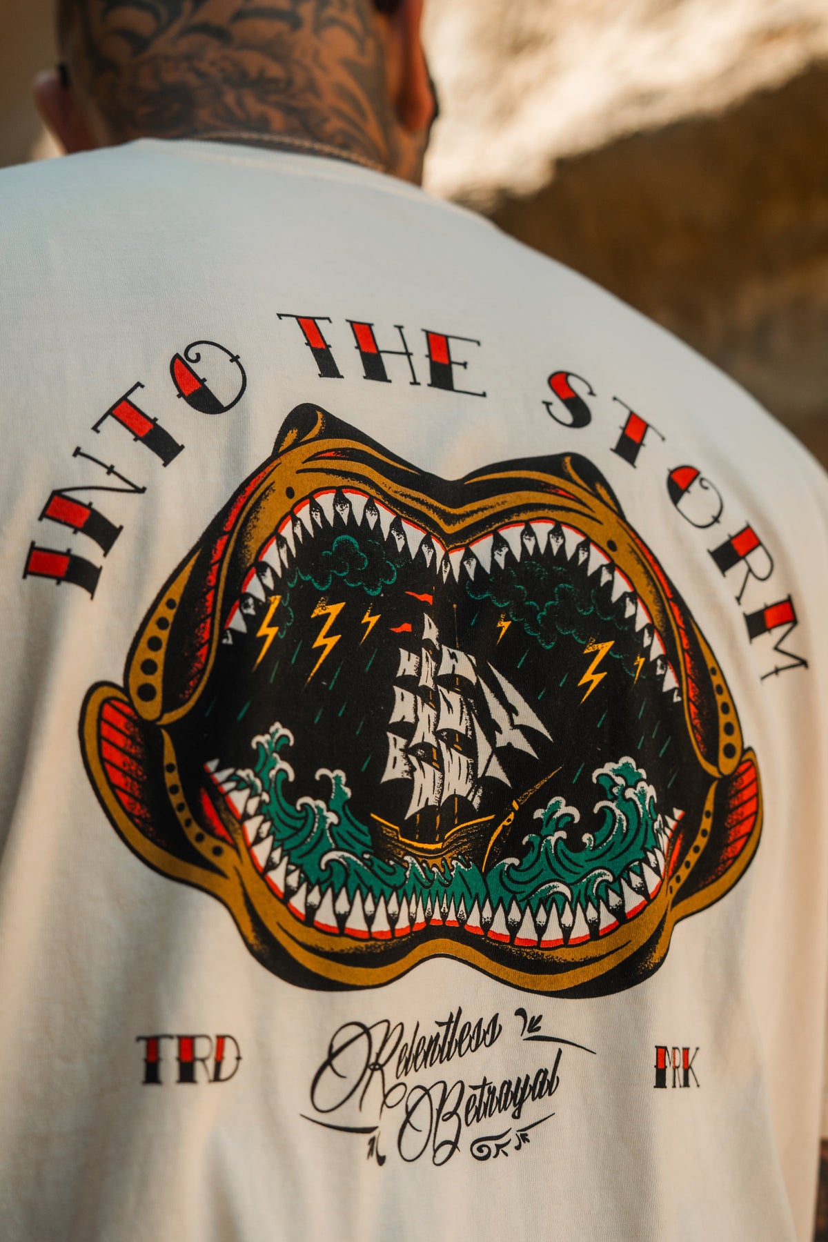 Into the Storm Premium Ivory T-Shirt