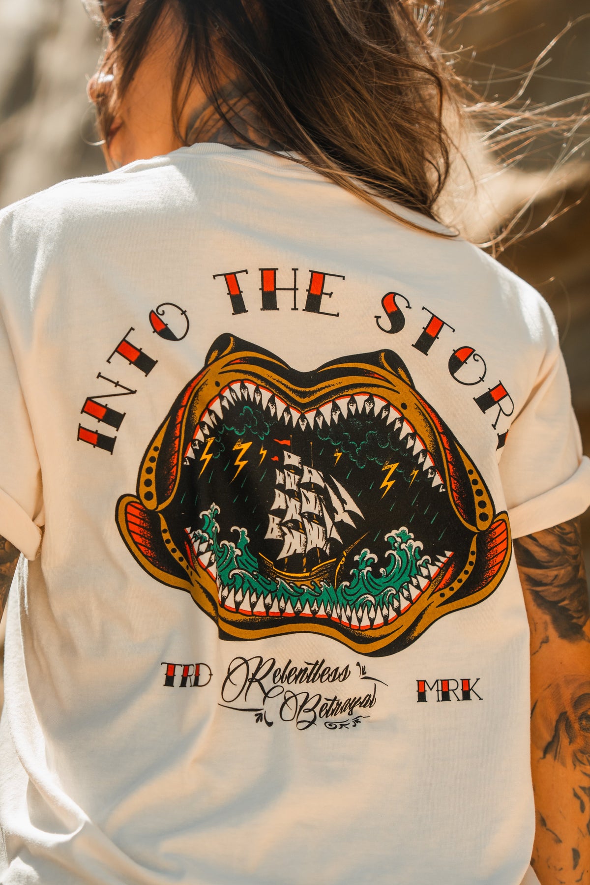 Into the Storm Premium Ivory T-Shirt