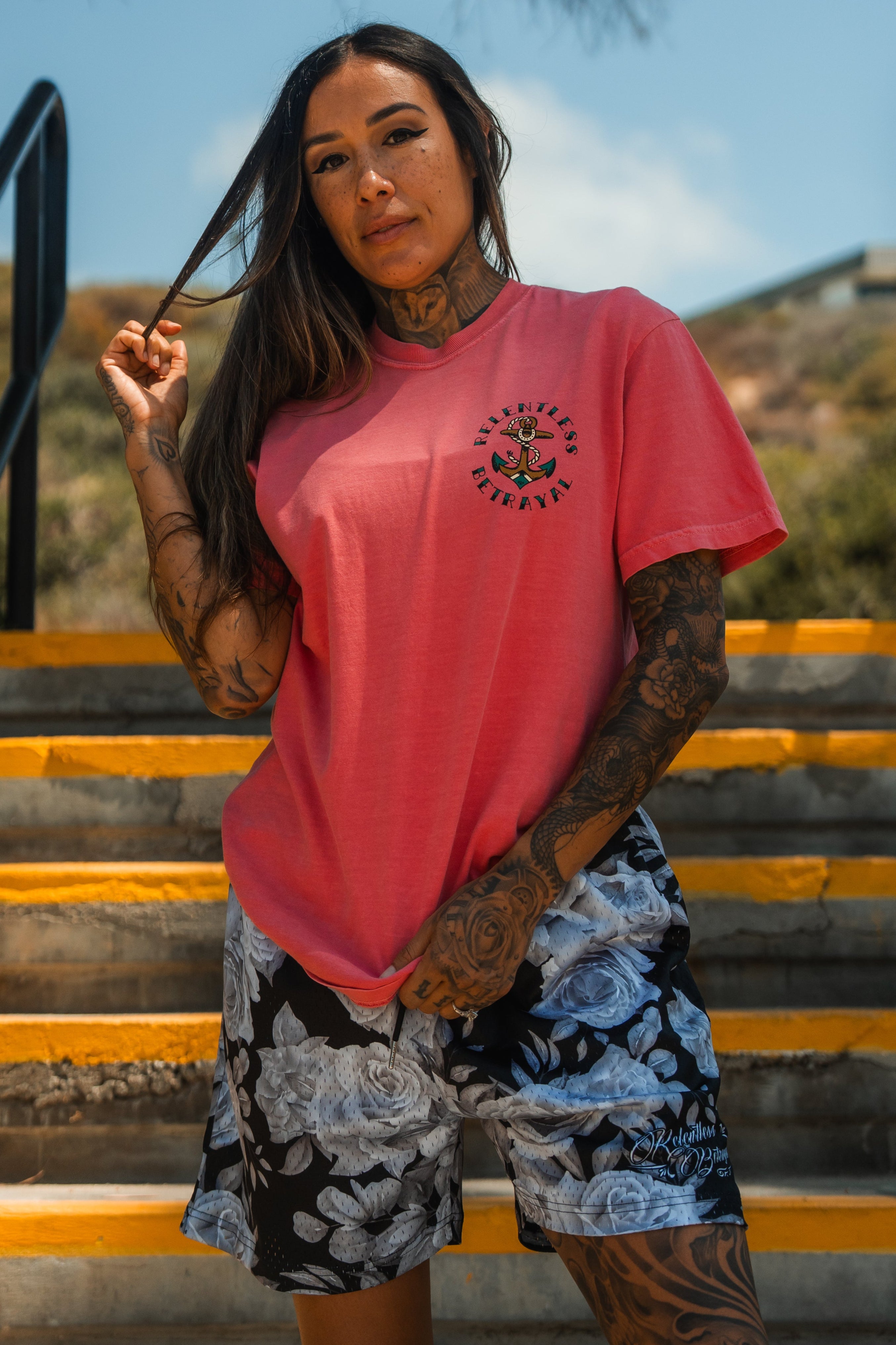 Premium Mesh Shorts | 5"- Beauty in Darkness