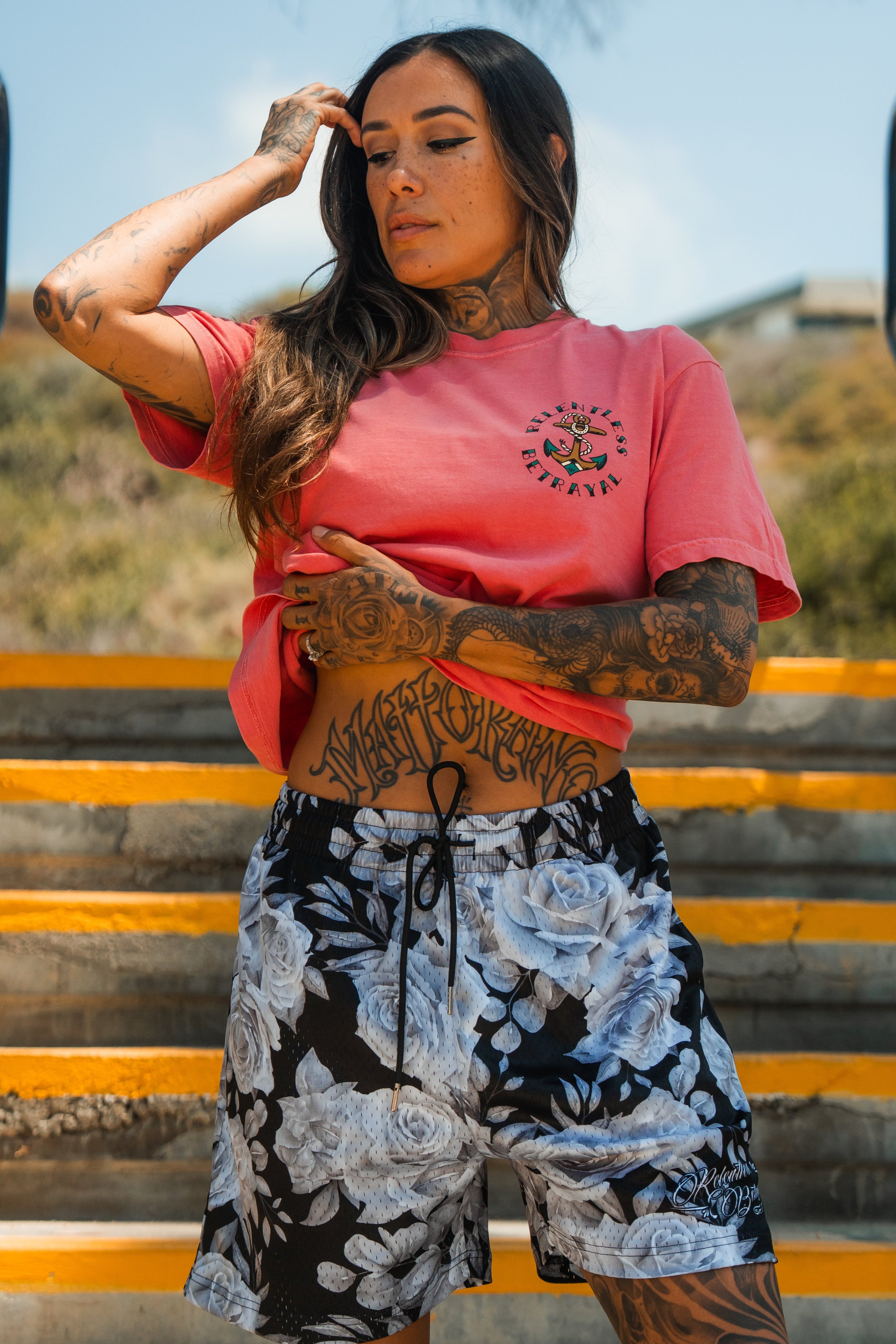 Premium Mesh Shorts | 5"- Beauty in Darkness