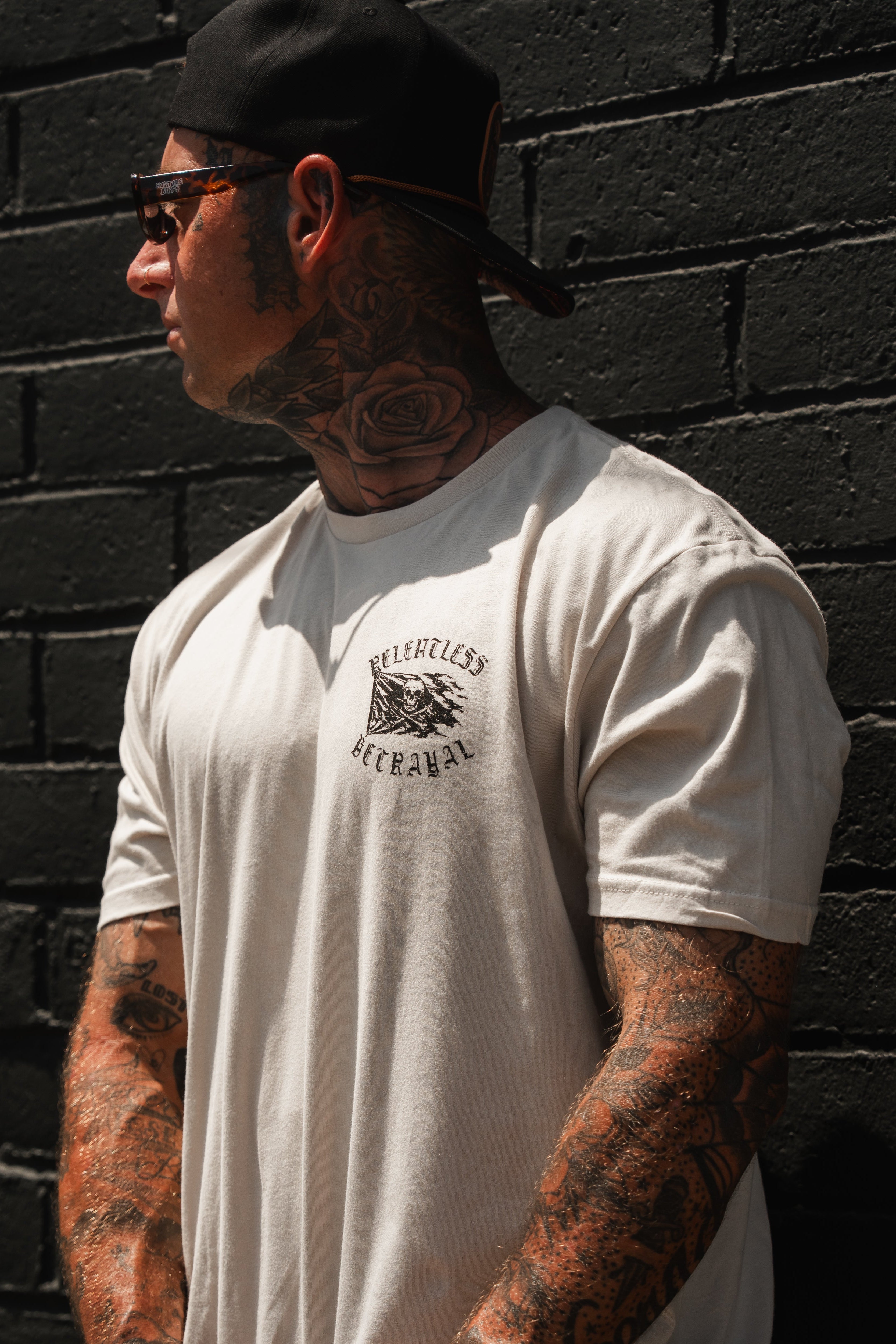 Raise the Jolly Roger Bone T-Shirt