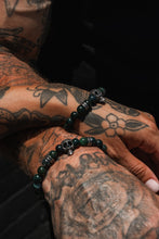 Load image into Gallery viewer, The Davy Jones Black Bead Bracelet