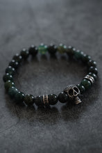 Load image into Gallery viewer, The Davy Jones Black Bead Bracelet