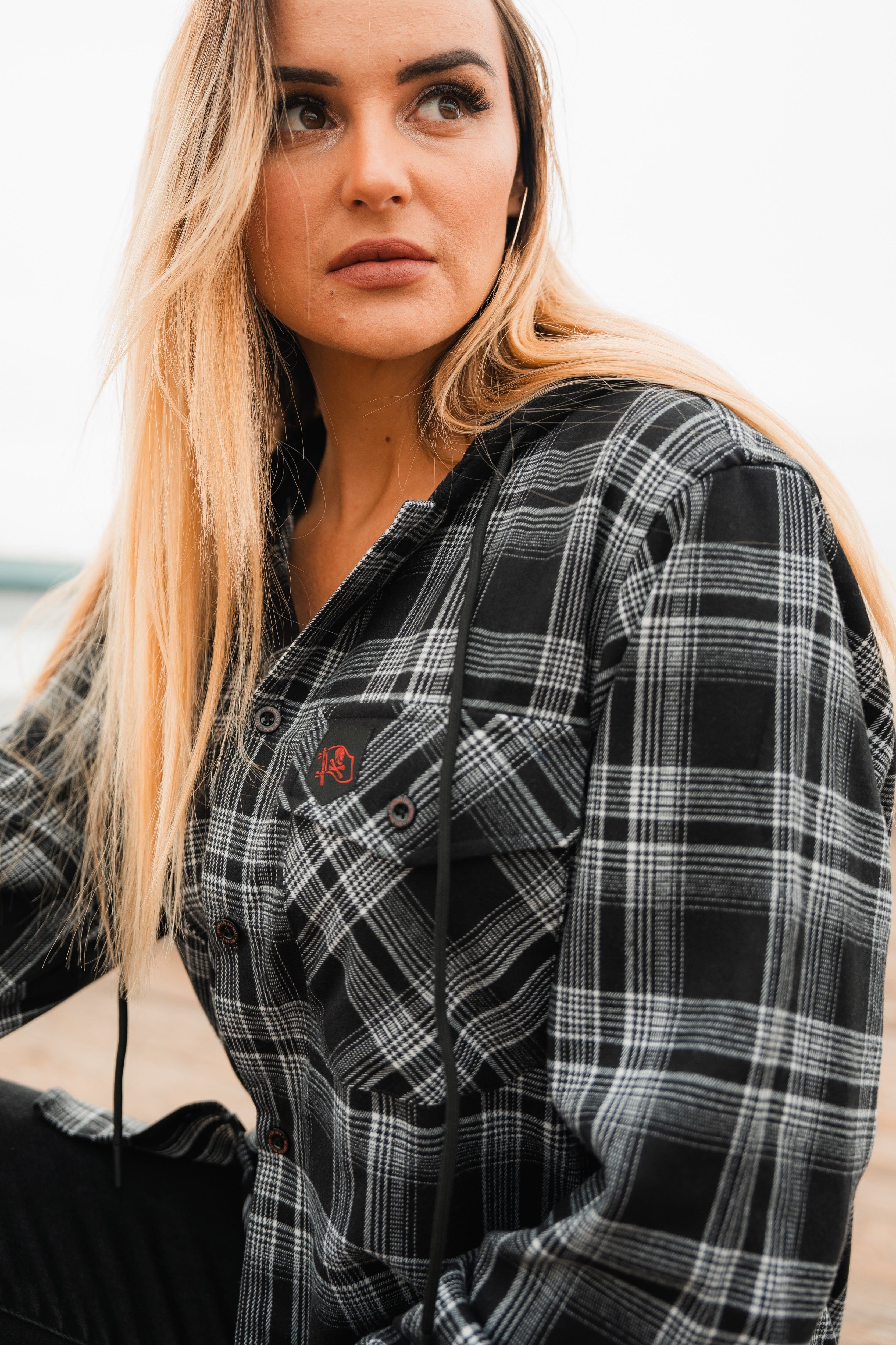 Black Flag Premium Hooded Flannel