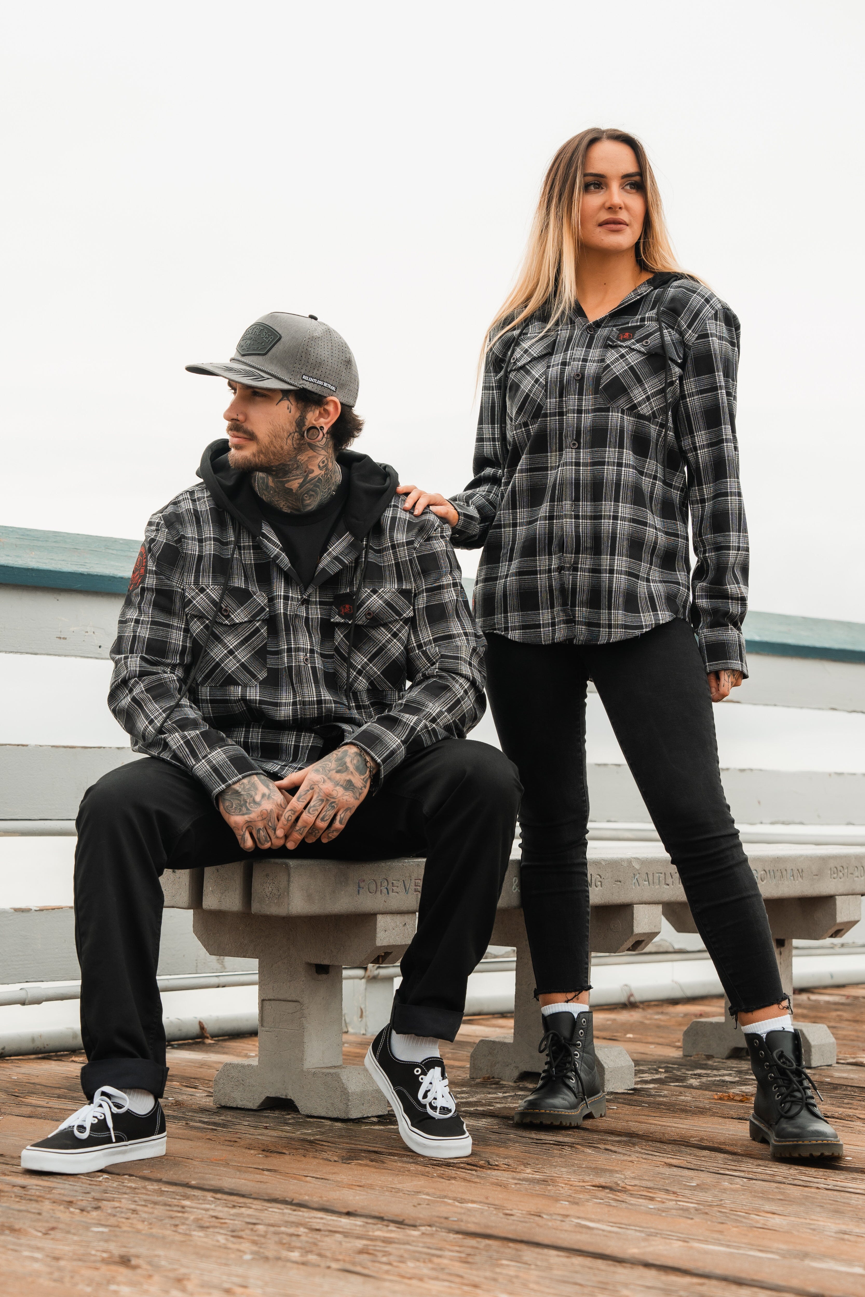 Black Flag Premium Hooded Flannel