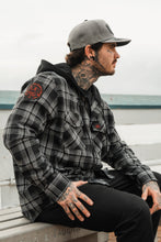 Load image into Gallery viewer, Black Flag Premium Hooded Flannel