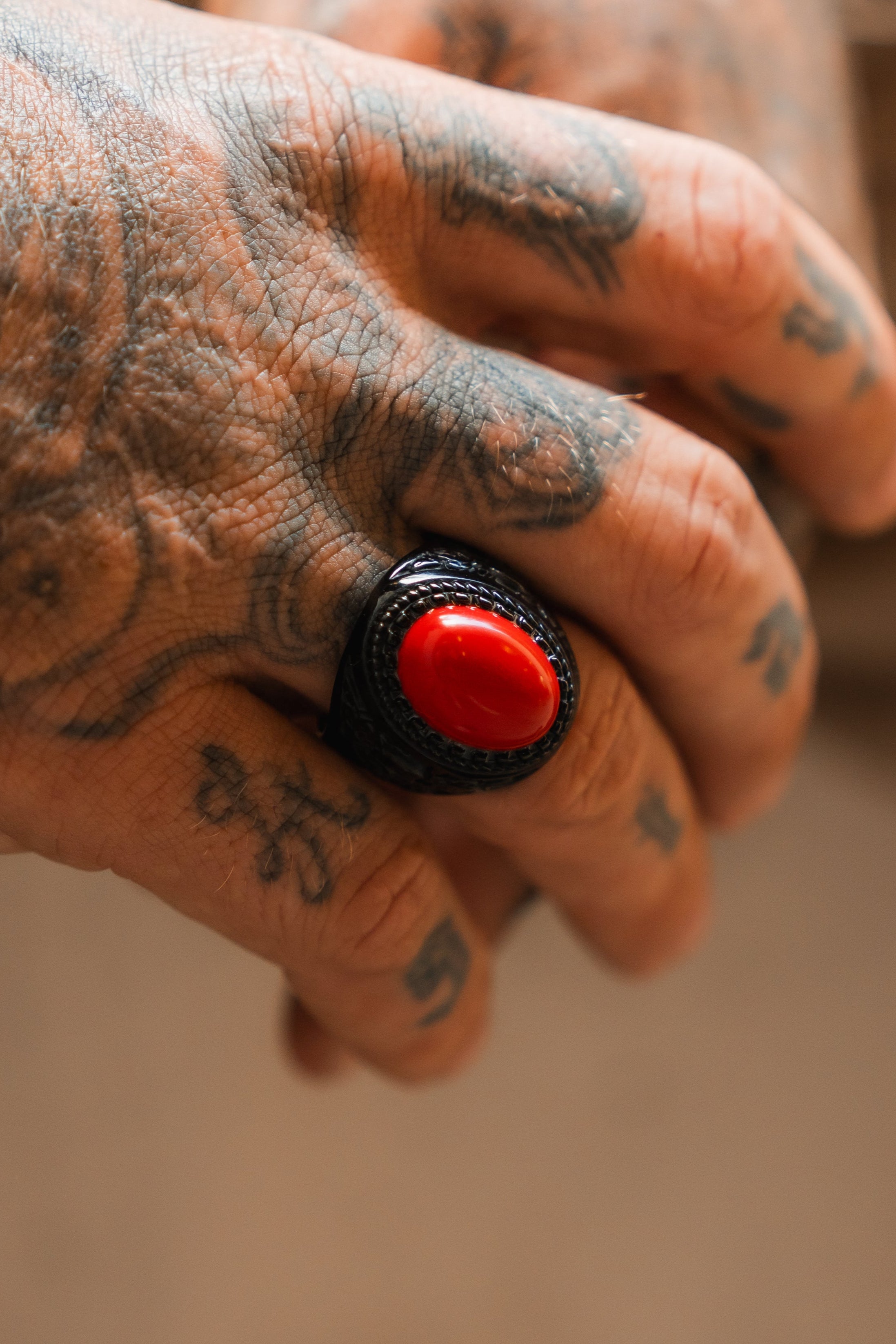 Burning Rose Blackout Ring