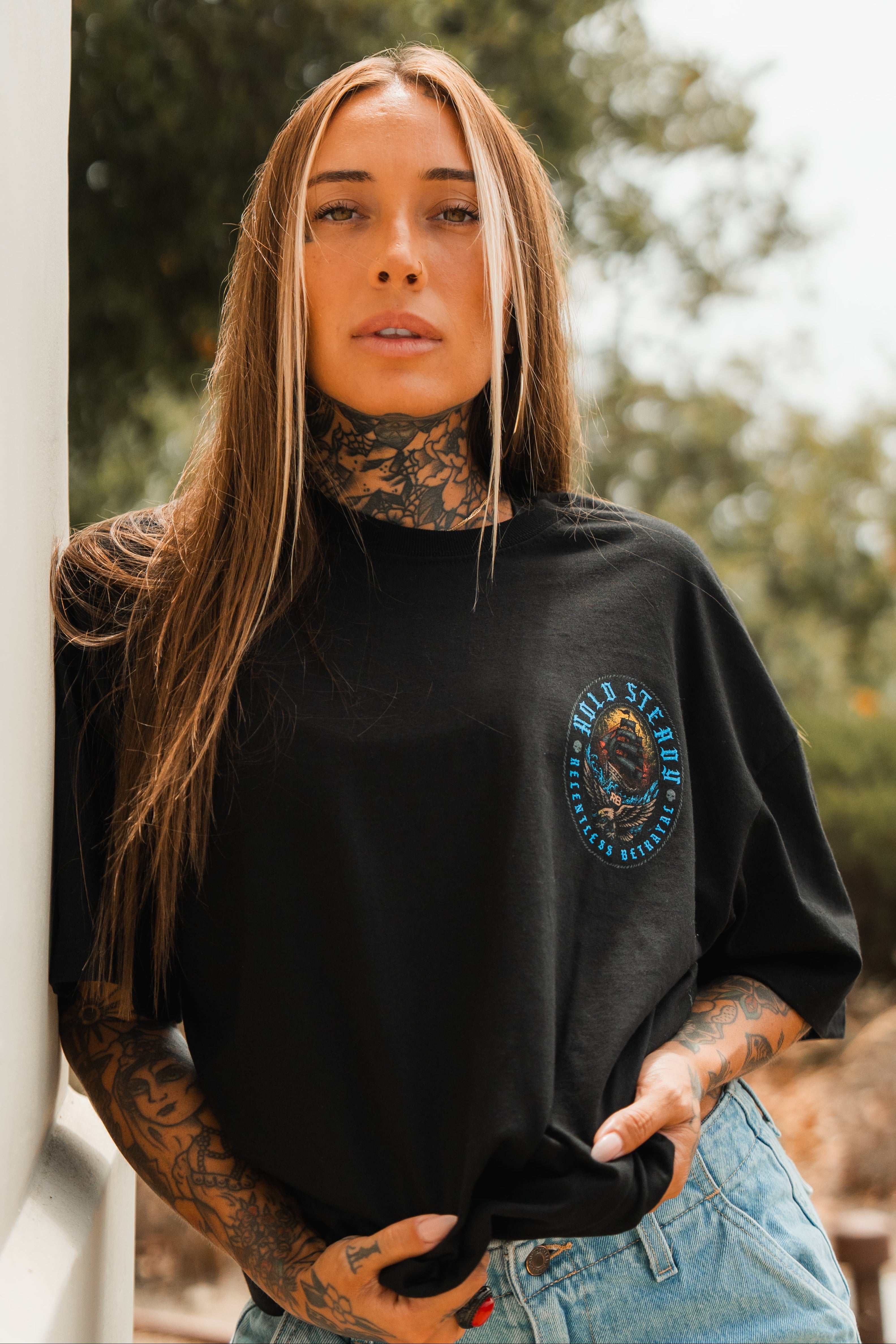 Hold Steady Premium Oversized T-Shirt