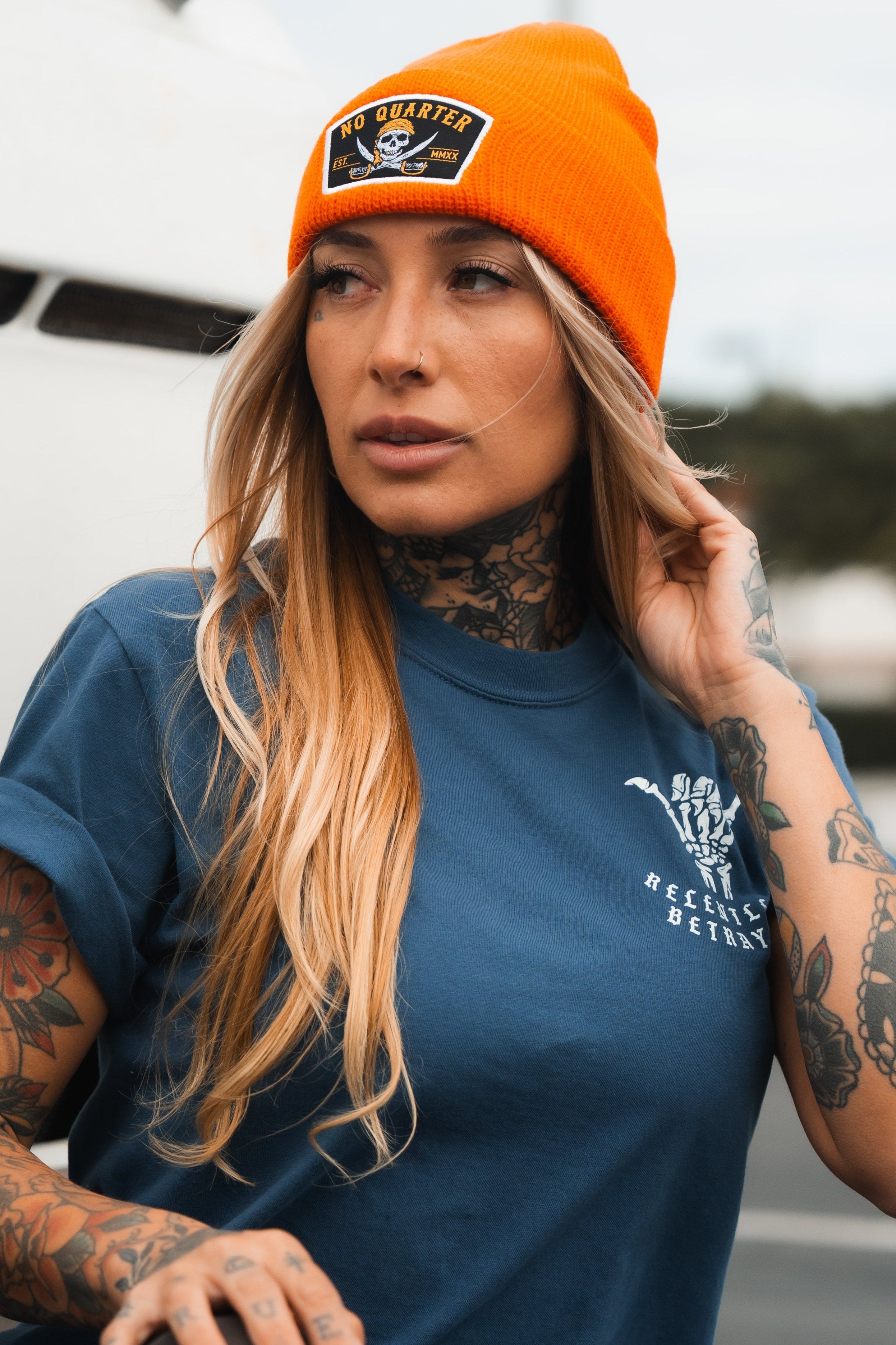 No Quarter Statement Beanie