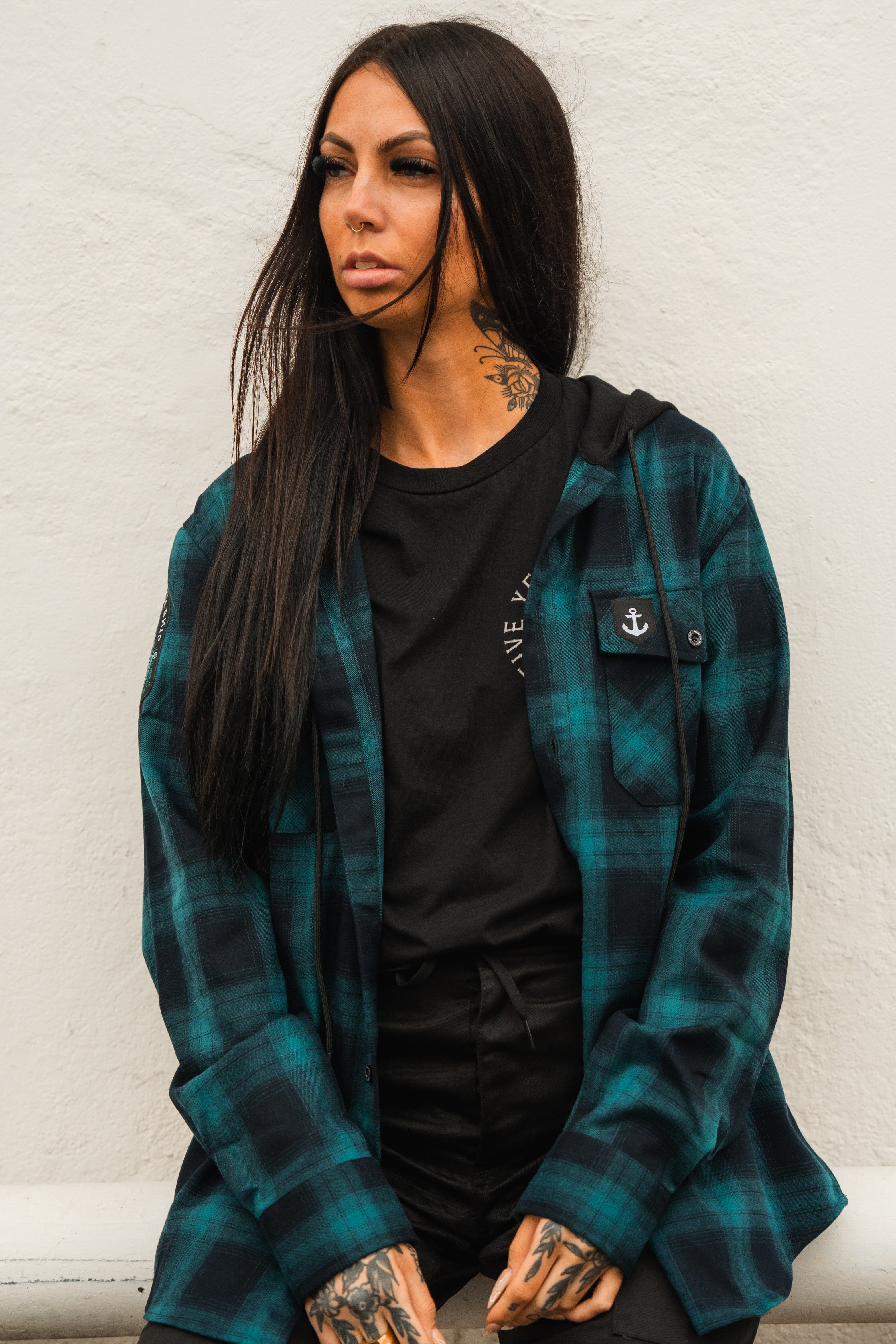 Ship Wreck Hooded Flannel