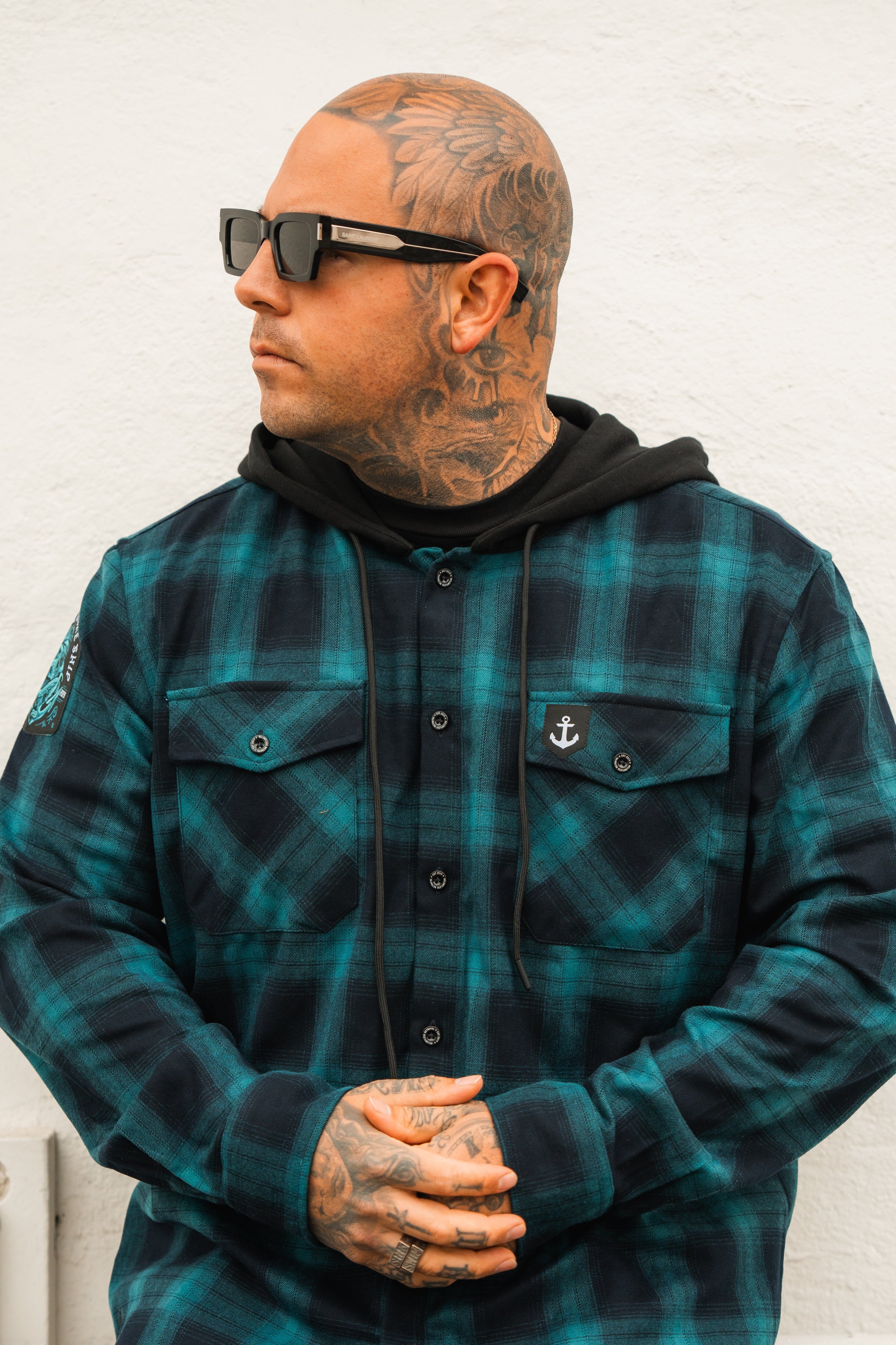 Ship Wreck Hooded Flannel